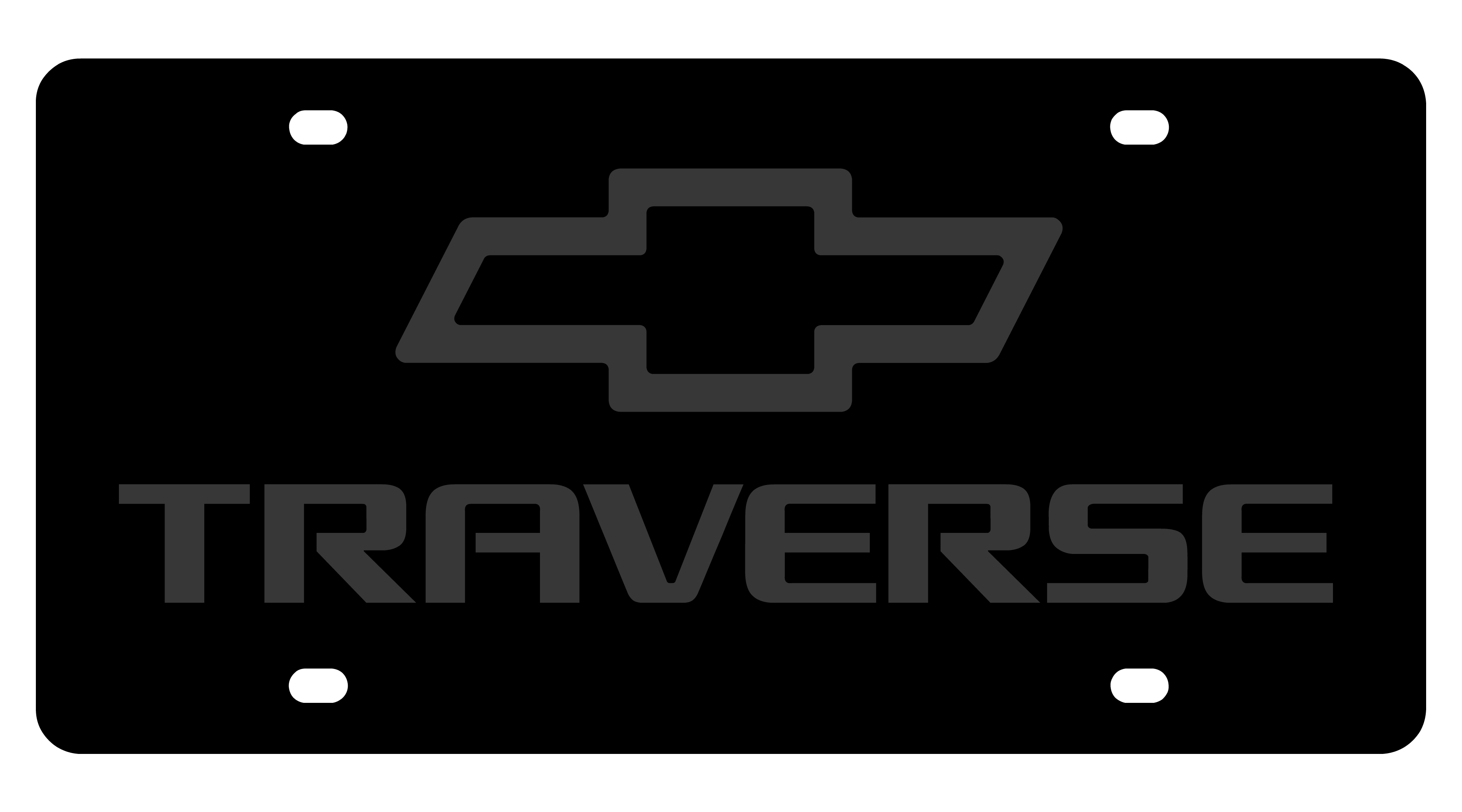 Chevrolet Traverse Carbon Steel License Plate