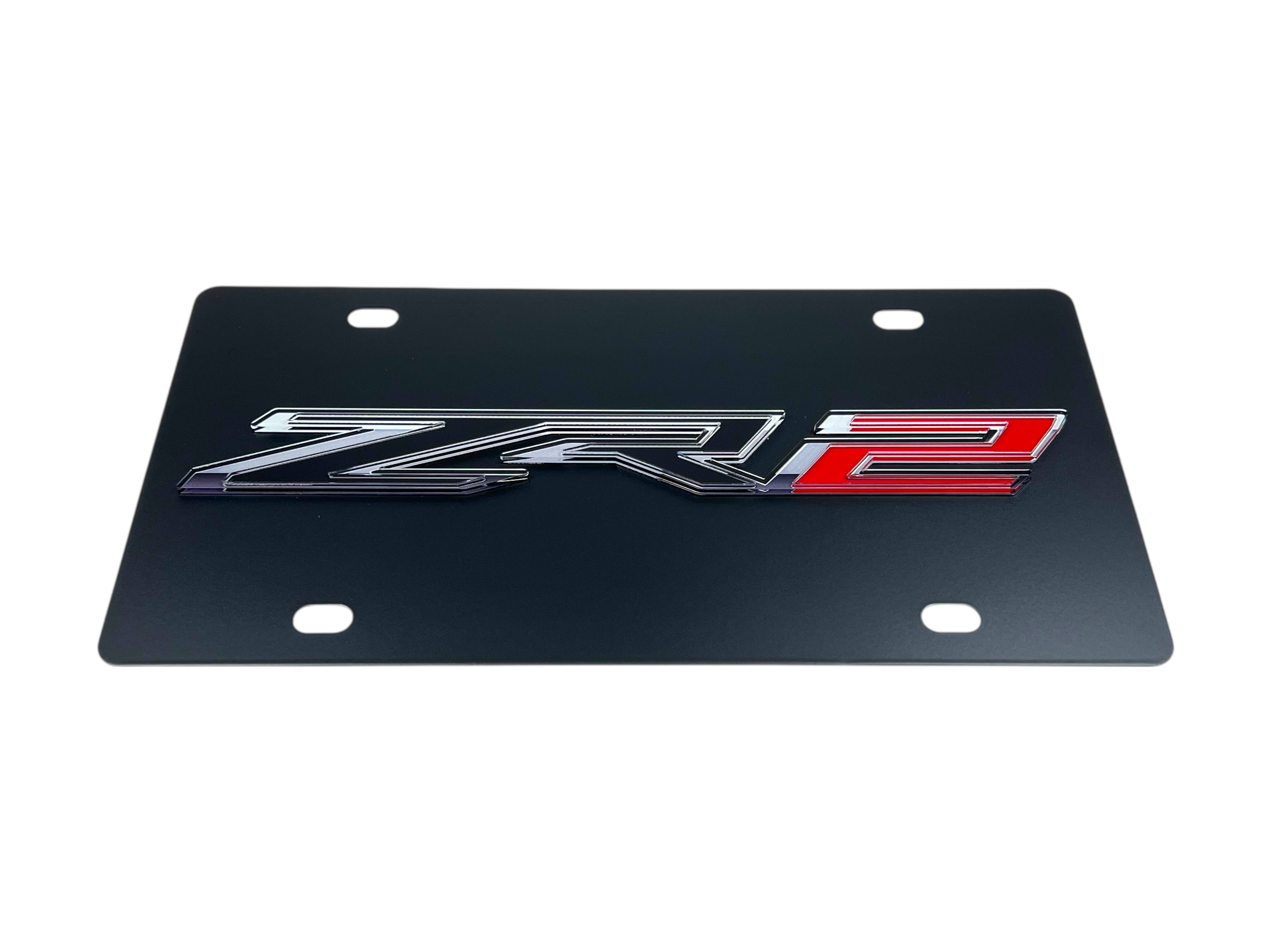 Chevrolet ZR2 Carbon Steel License Plate