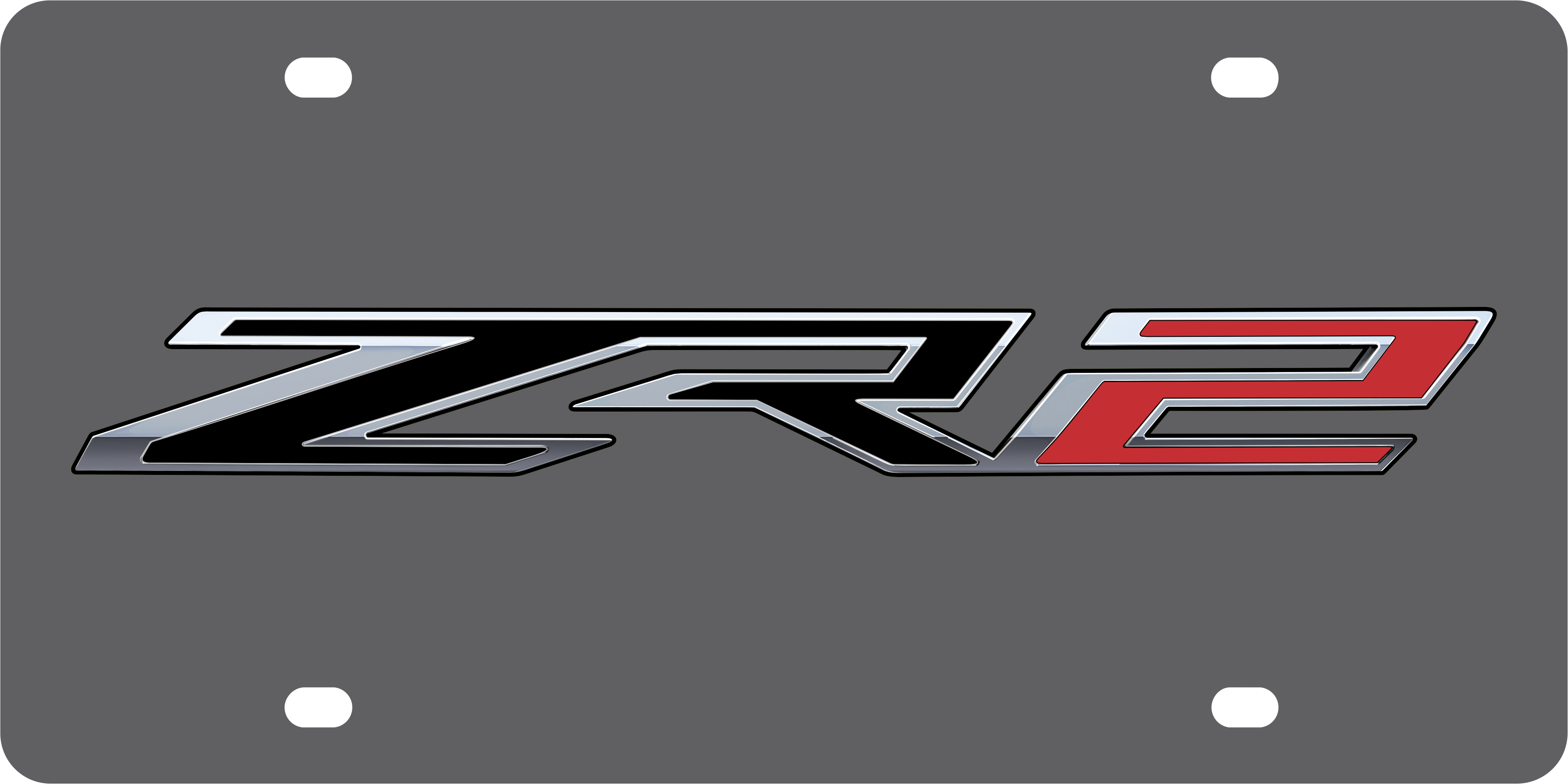 Chevrolet ZR2 Carbon Steel License Plate