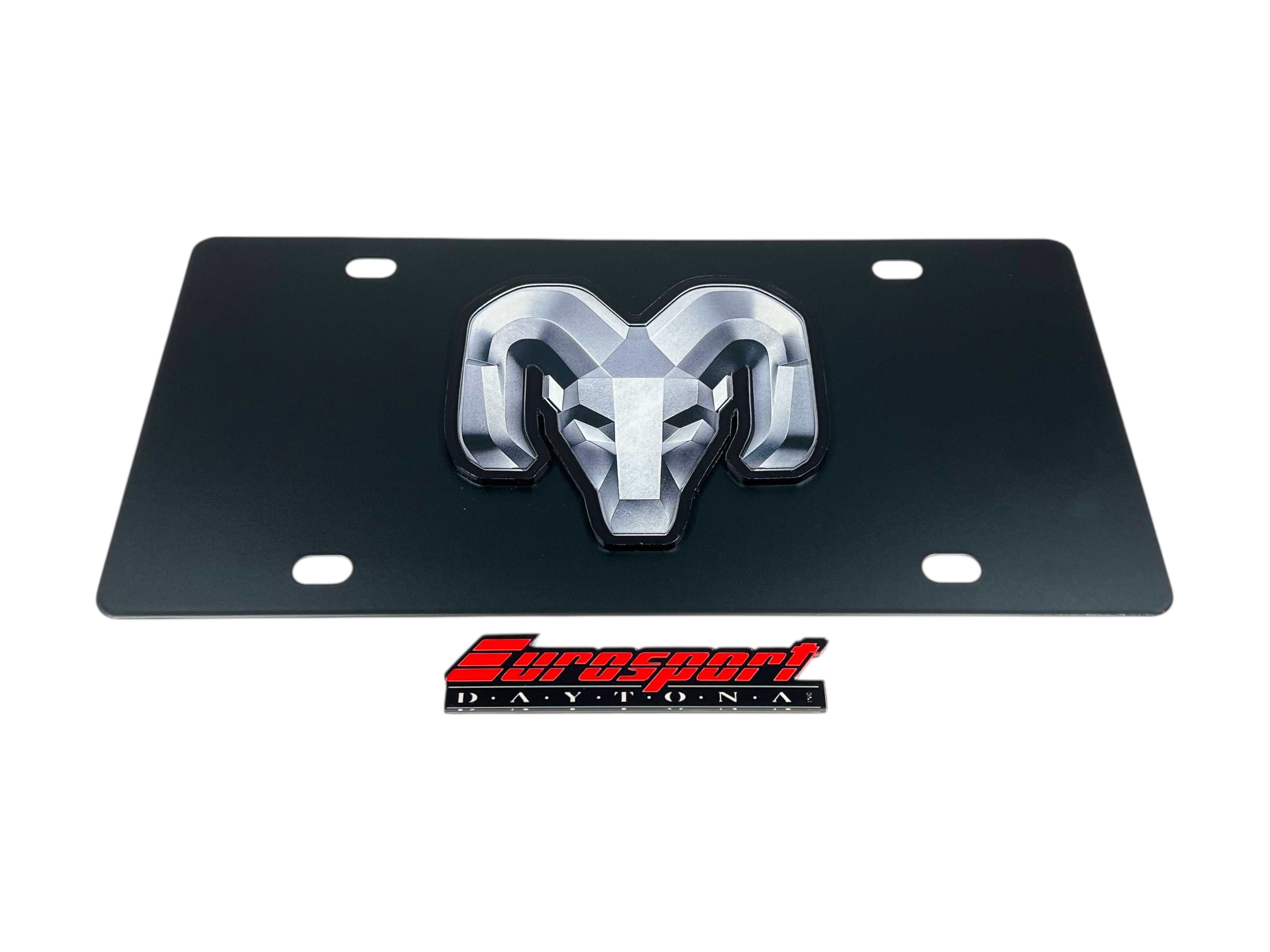 Ram Carbon Steel License Plate