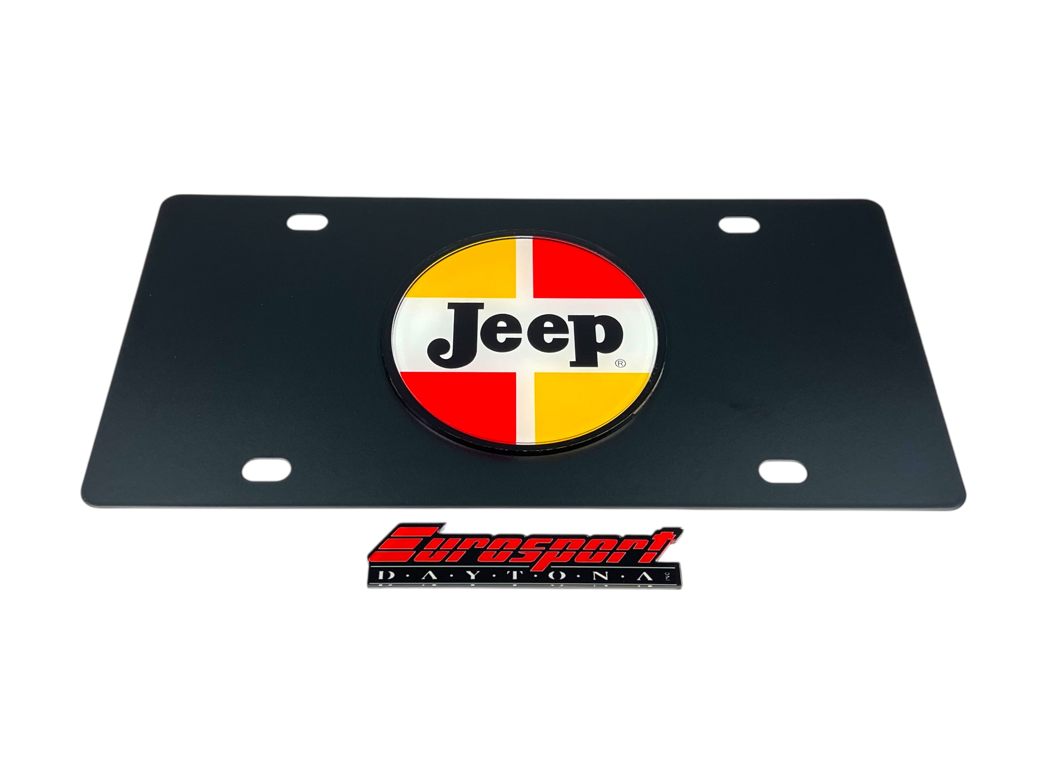 1963-1970 Jeep Classic Logo Carbon Steel License Plate