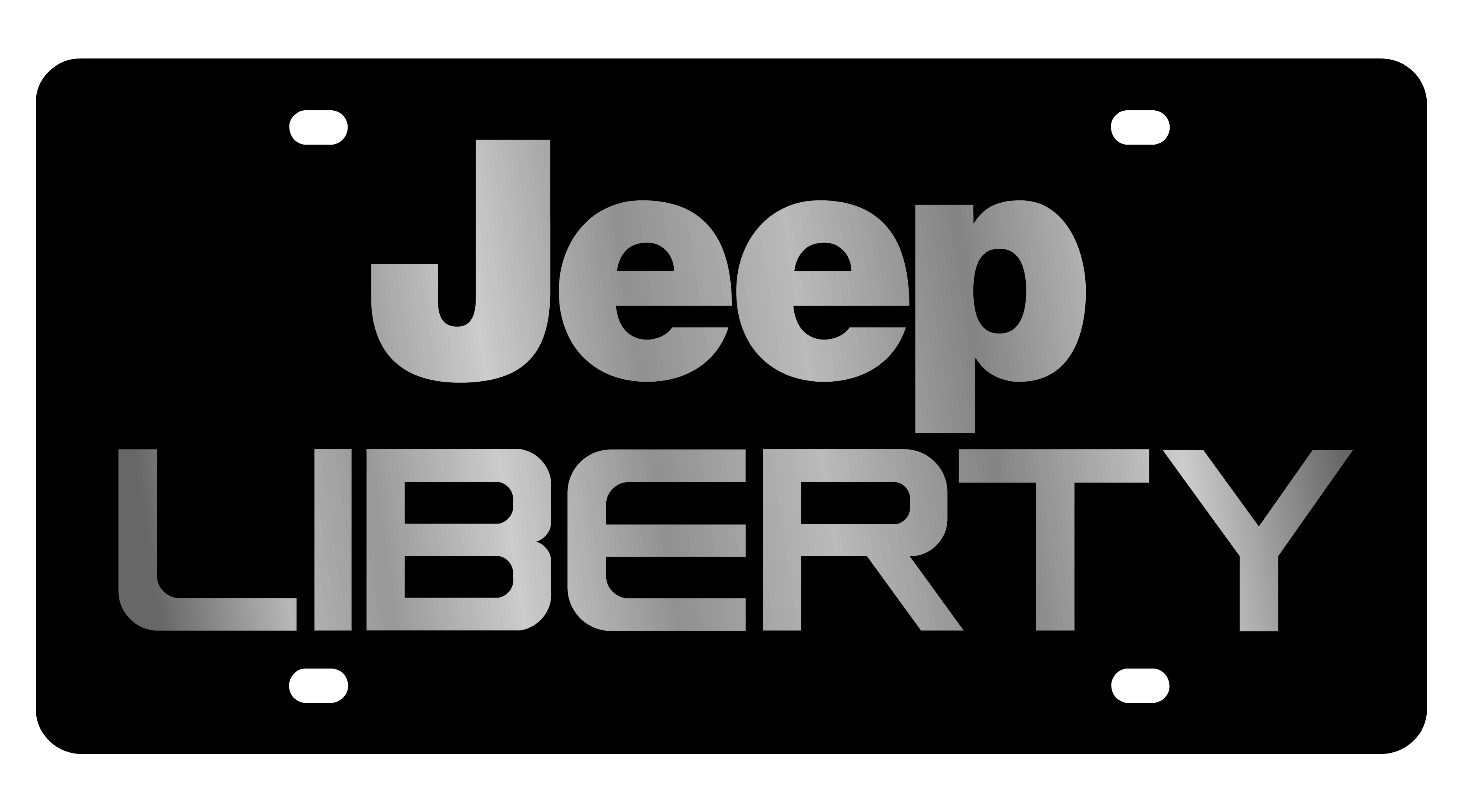 Jeep Liberty Carbon Steel License Plate