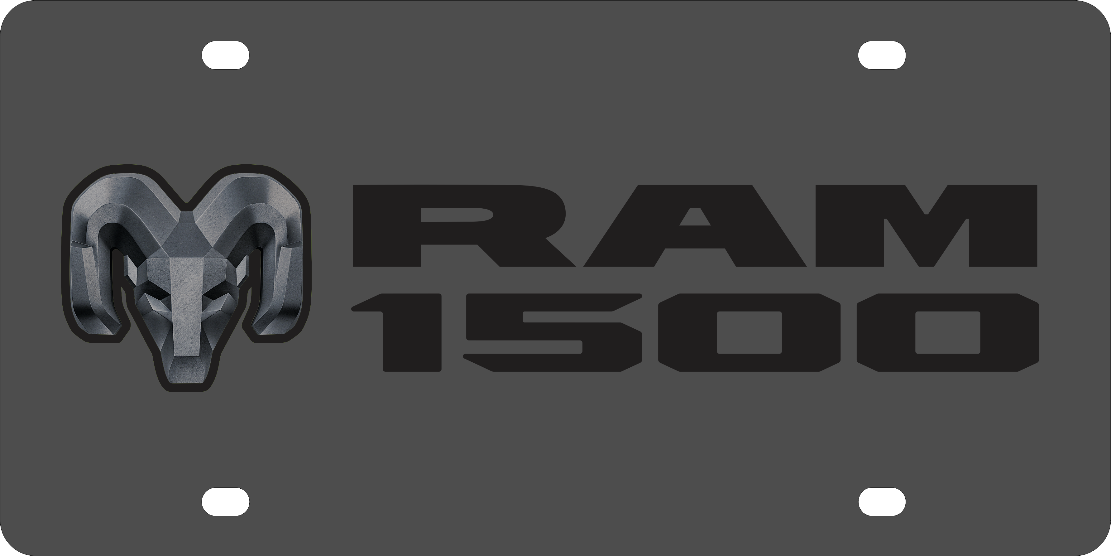 Dodge Ram 1500 Carbon Steel License Plate