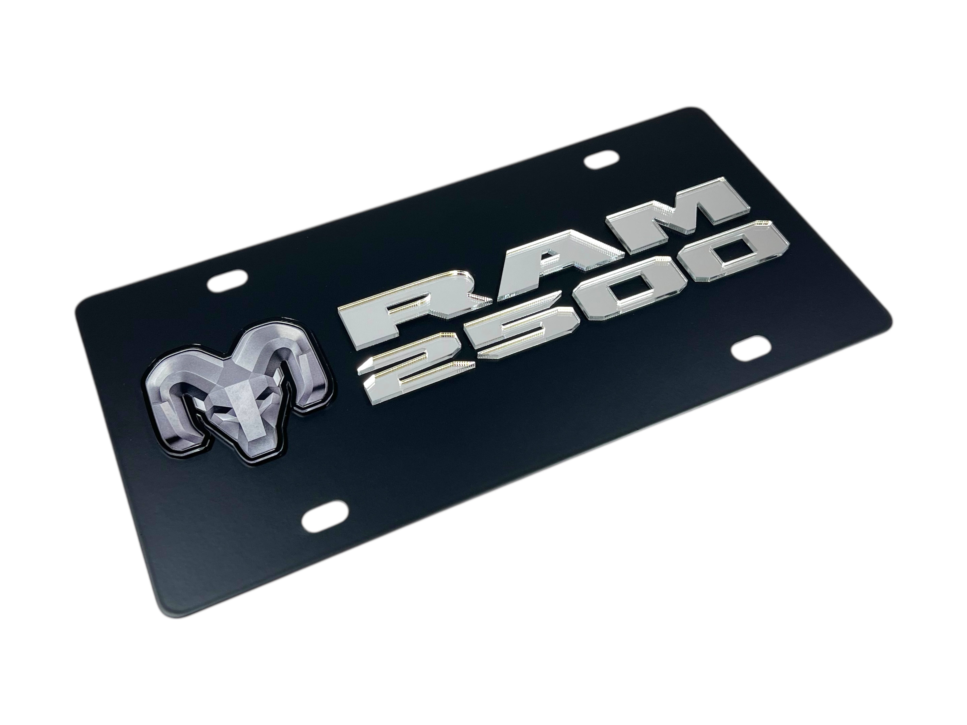 Dodge Ram 2500 Carbon Steel License Plate