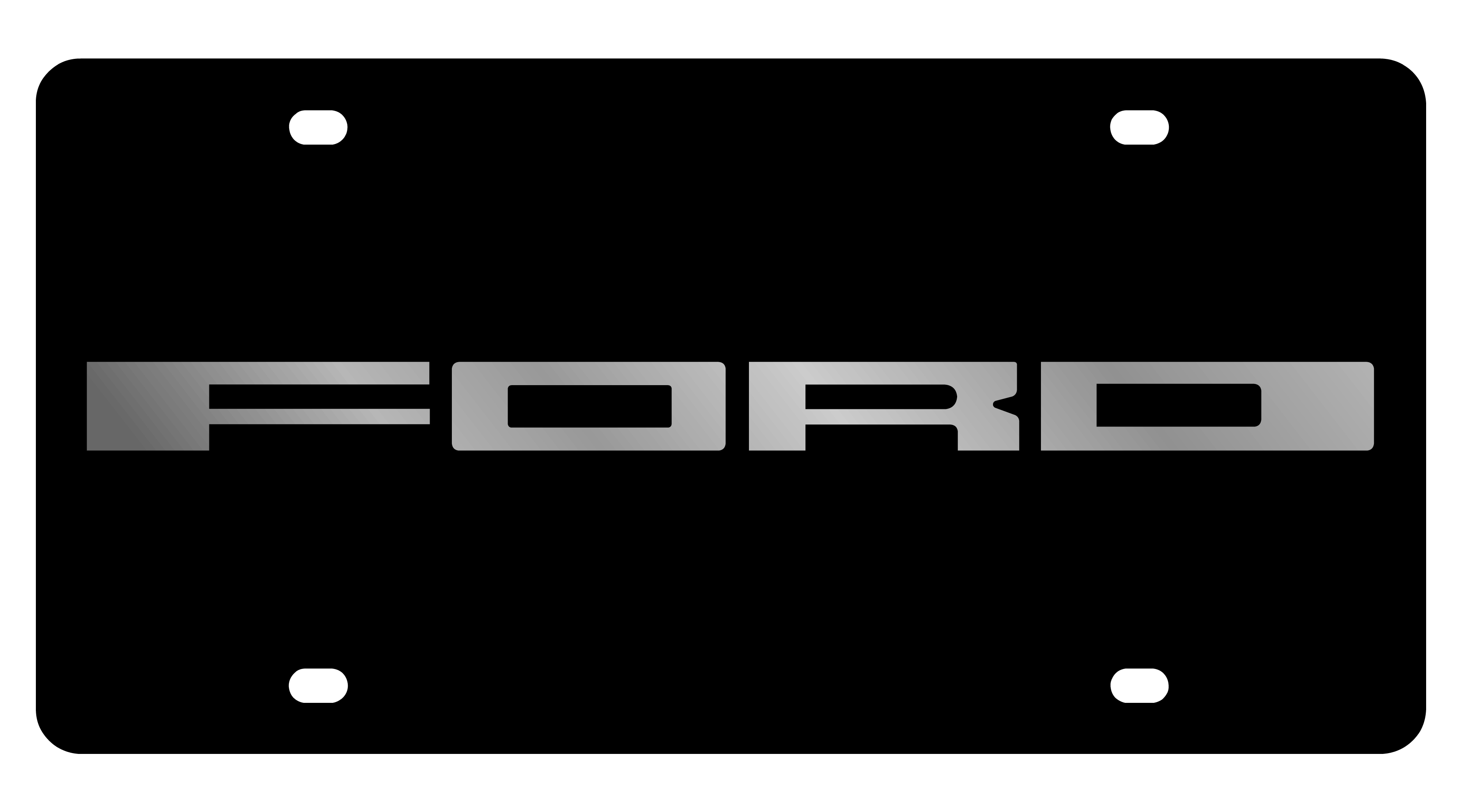 Ford Carbon Steel License Plate