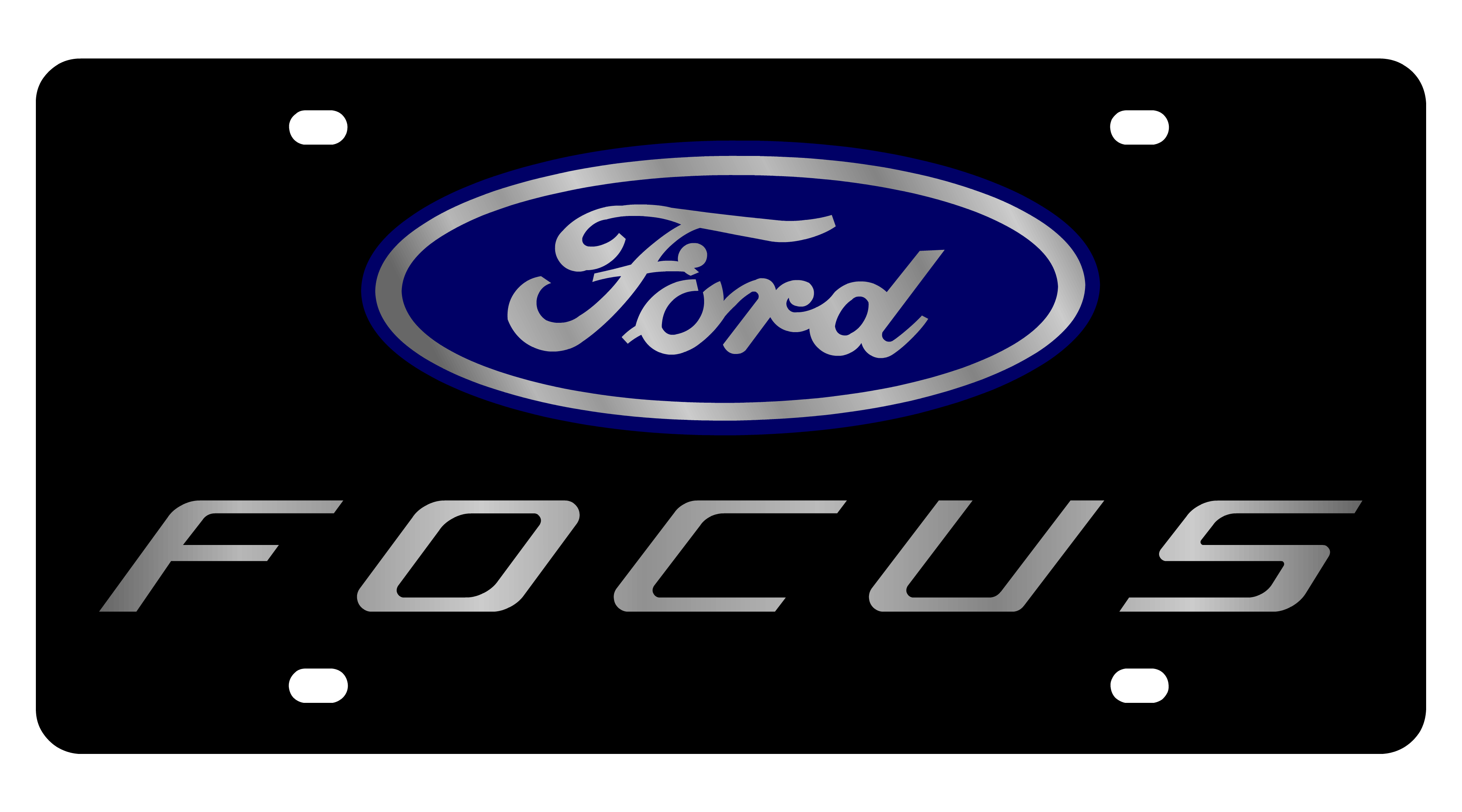 Ford Focus Carbon Steel License Plate