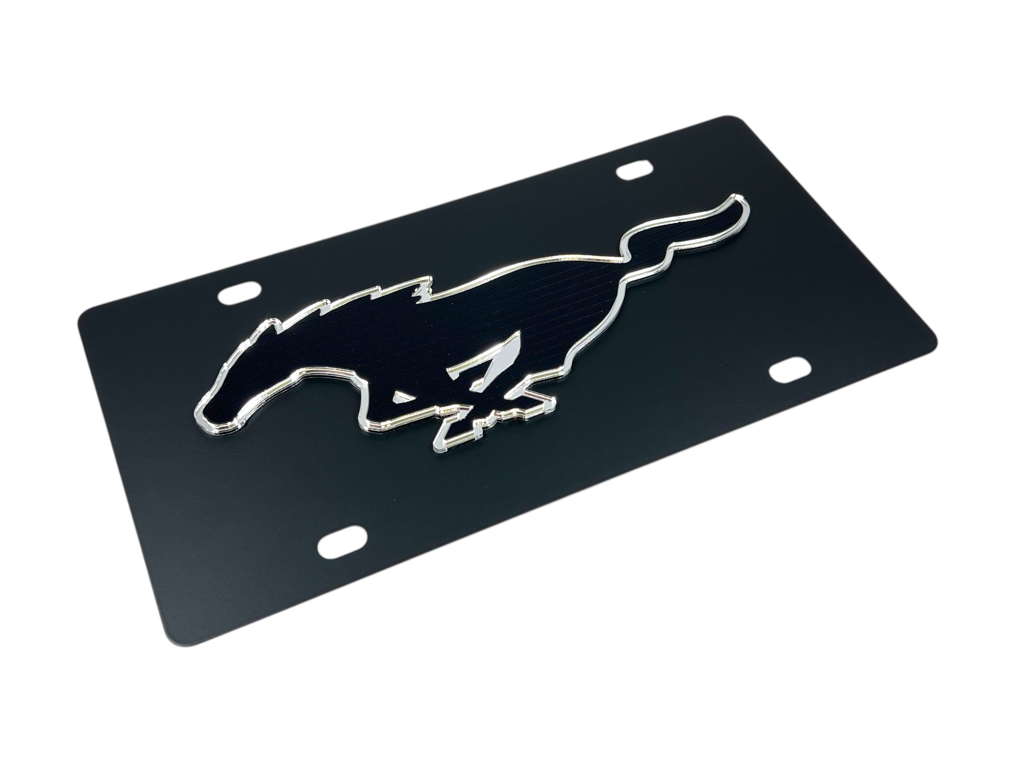 Cornice Targa Ford Mustang Eurosport Daytona – Cromata, In Acrilico, Con Licenza Ufficiale Ford