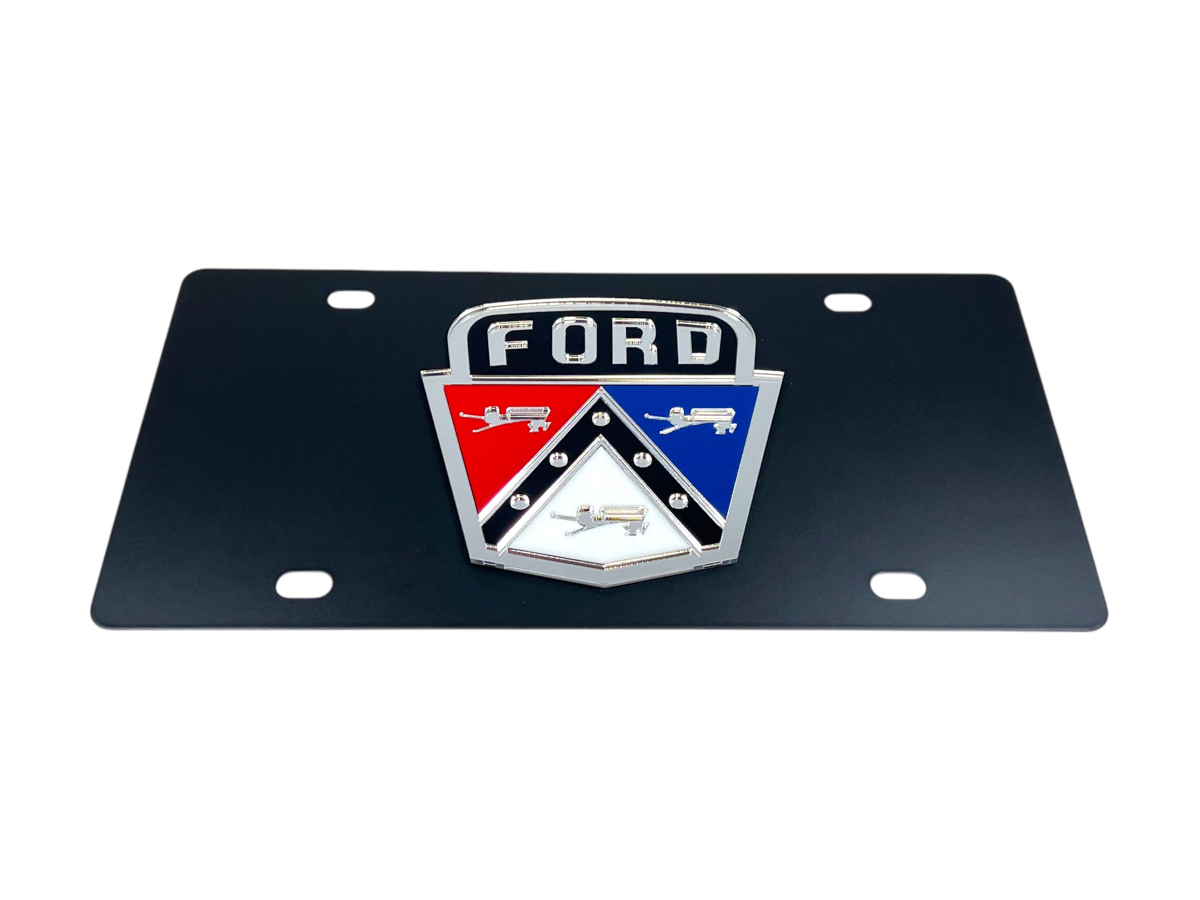 Ford Retro Carbon Steel License Plate Frame