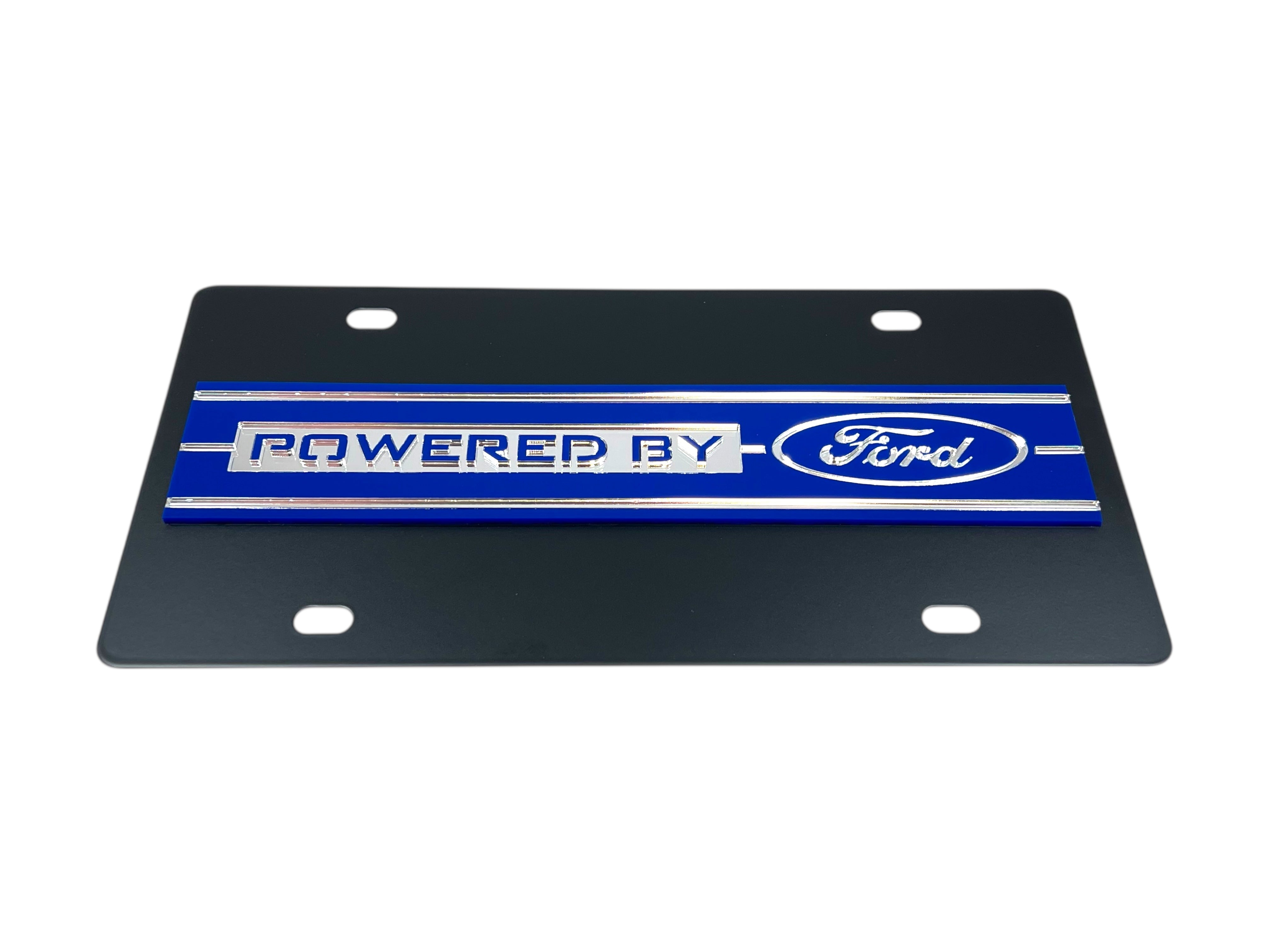 Powered By Ford Carbon Steel License Plate