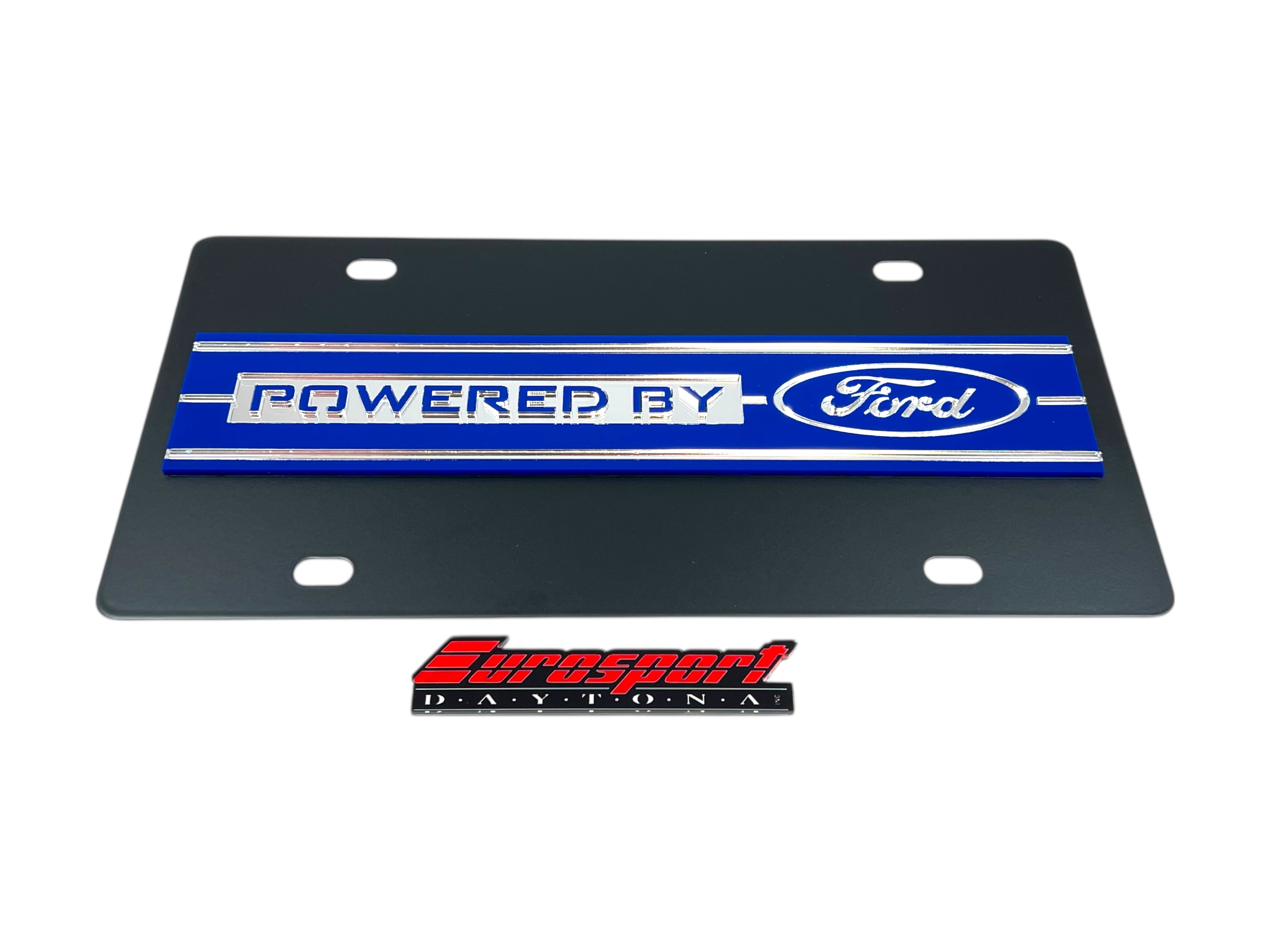 Powered By Ford Carbon Steel License Plate