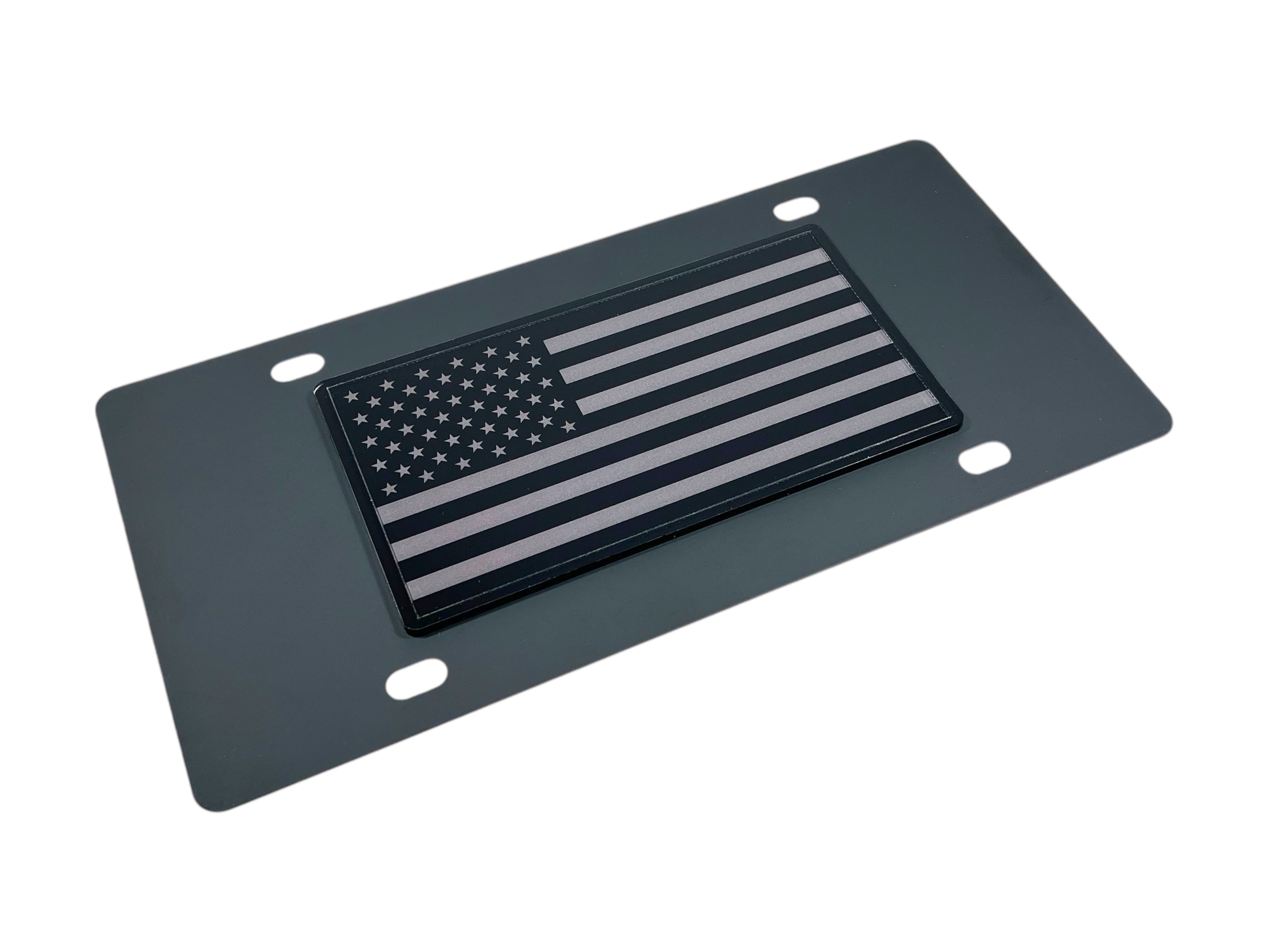American Flag Full 50 Star License Plate