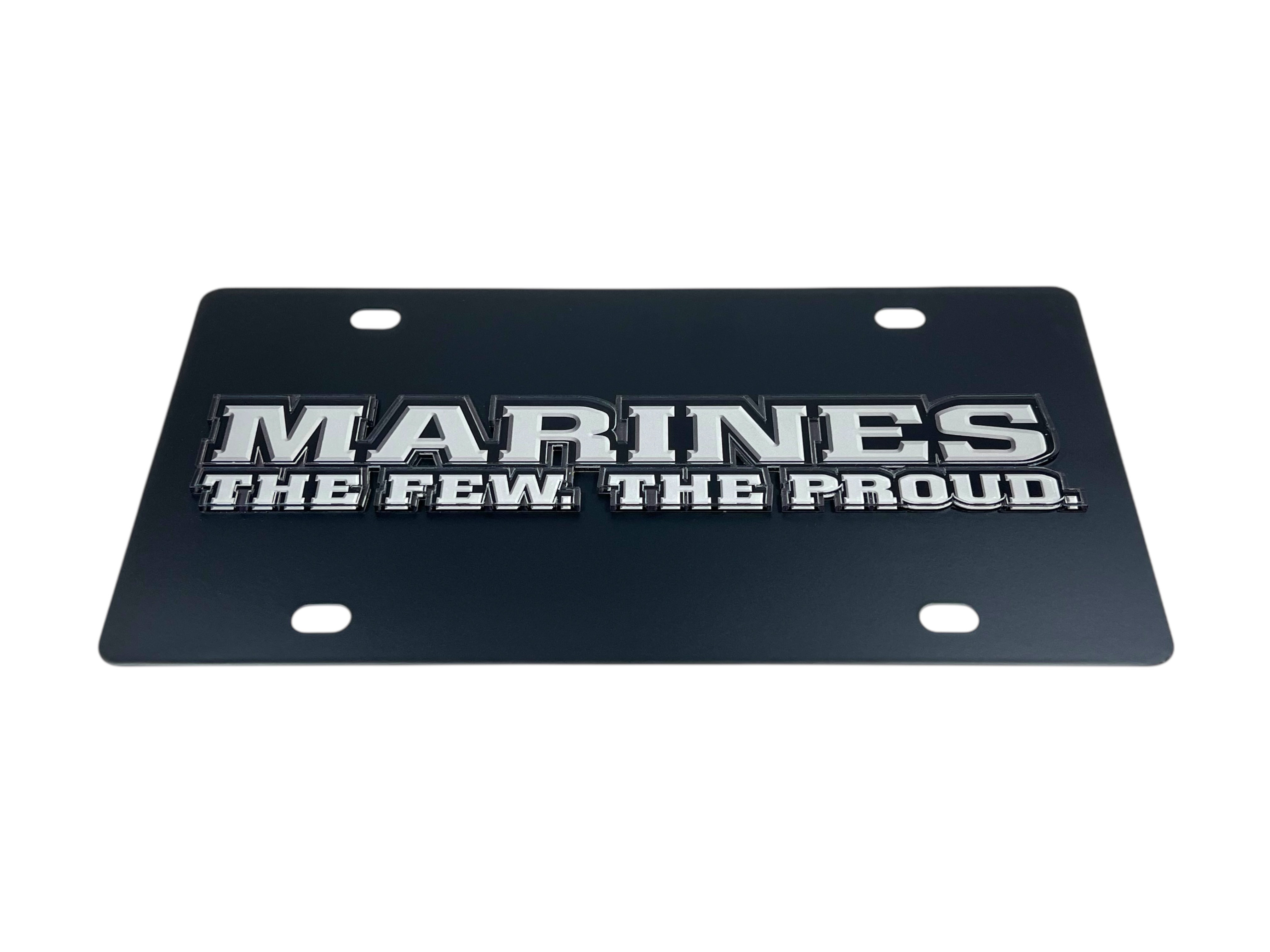 USMC Marines The Few The Proud Carbon Steel License Plate