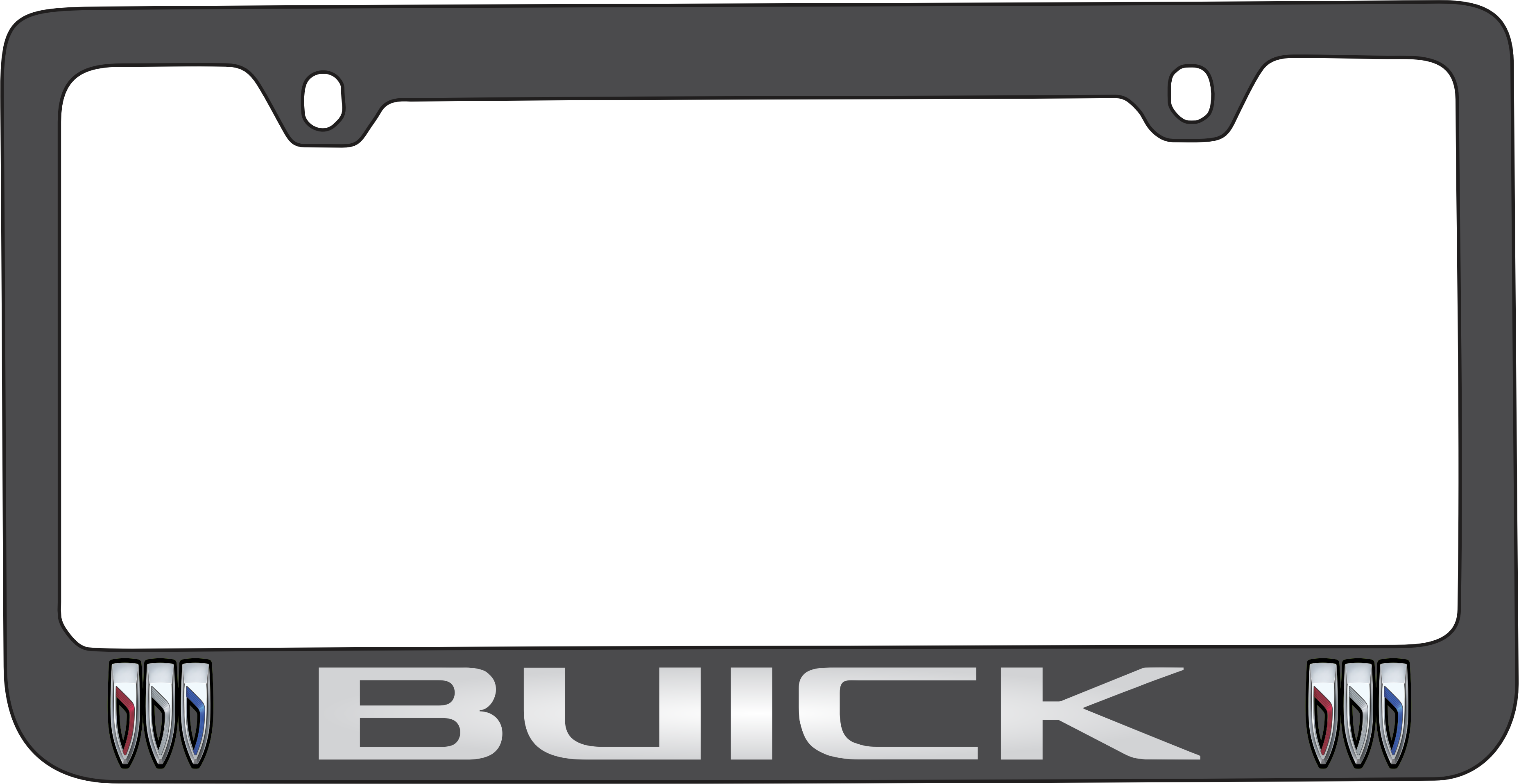 Buick Black License Plate Frame