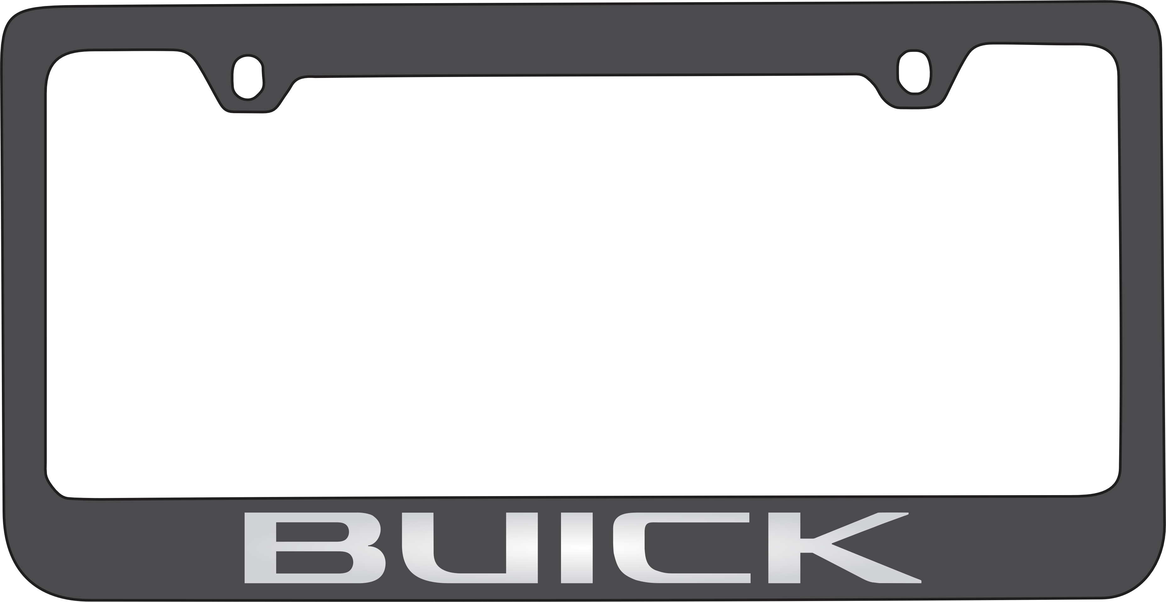 Buick Black License Plate Frame