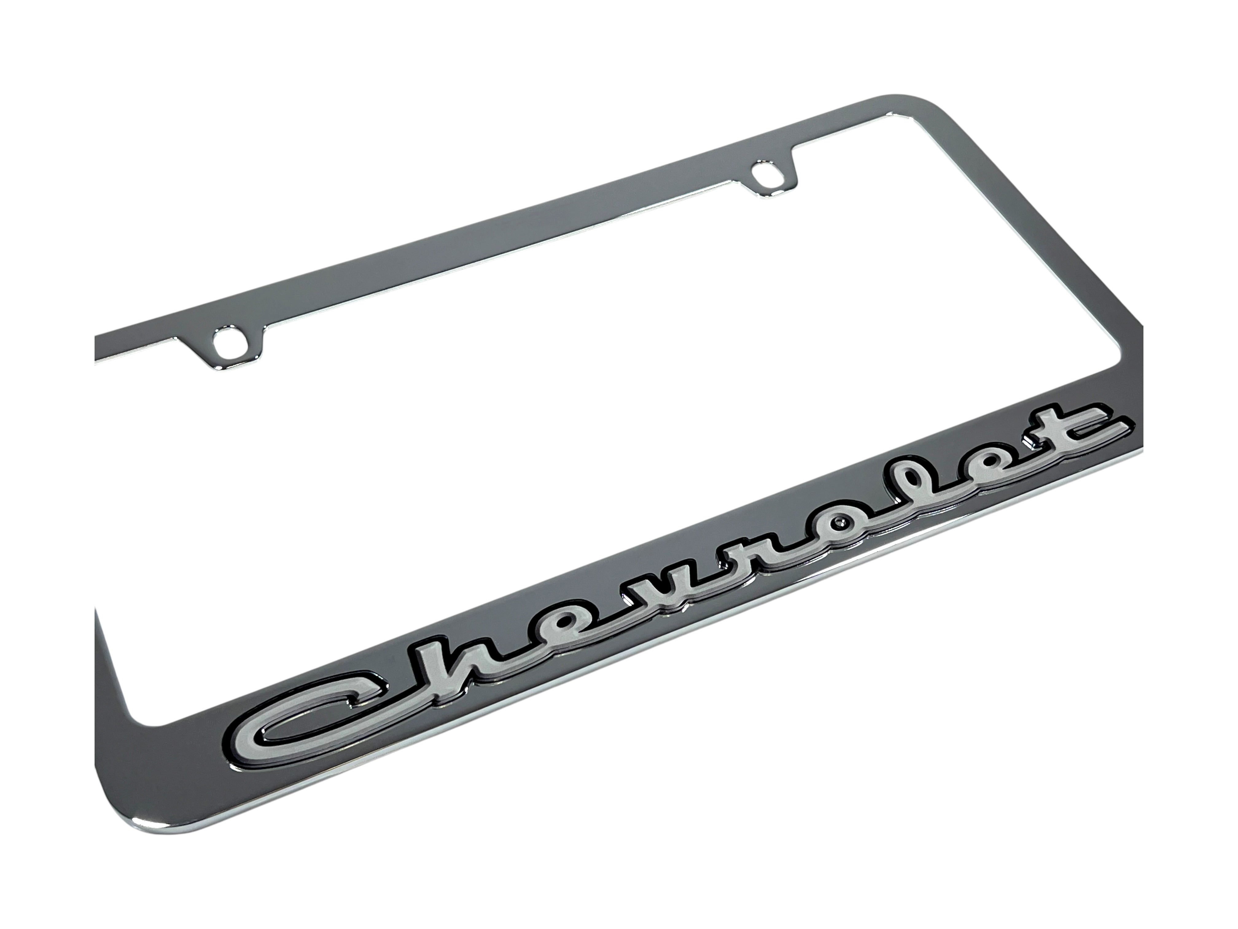 Classic Chevrolet Chrome License Plate Frame
