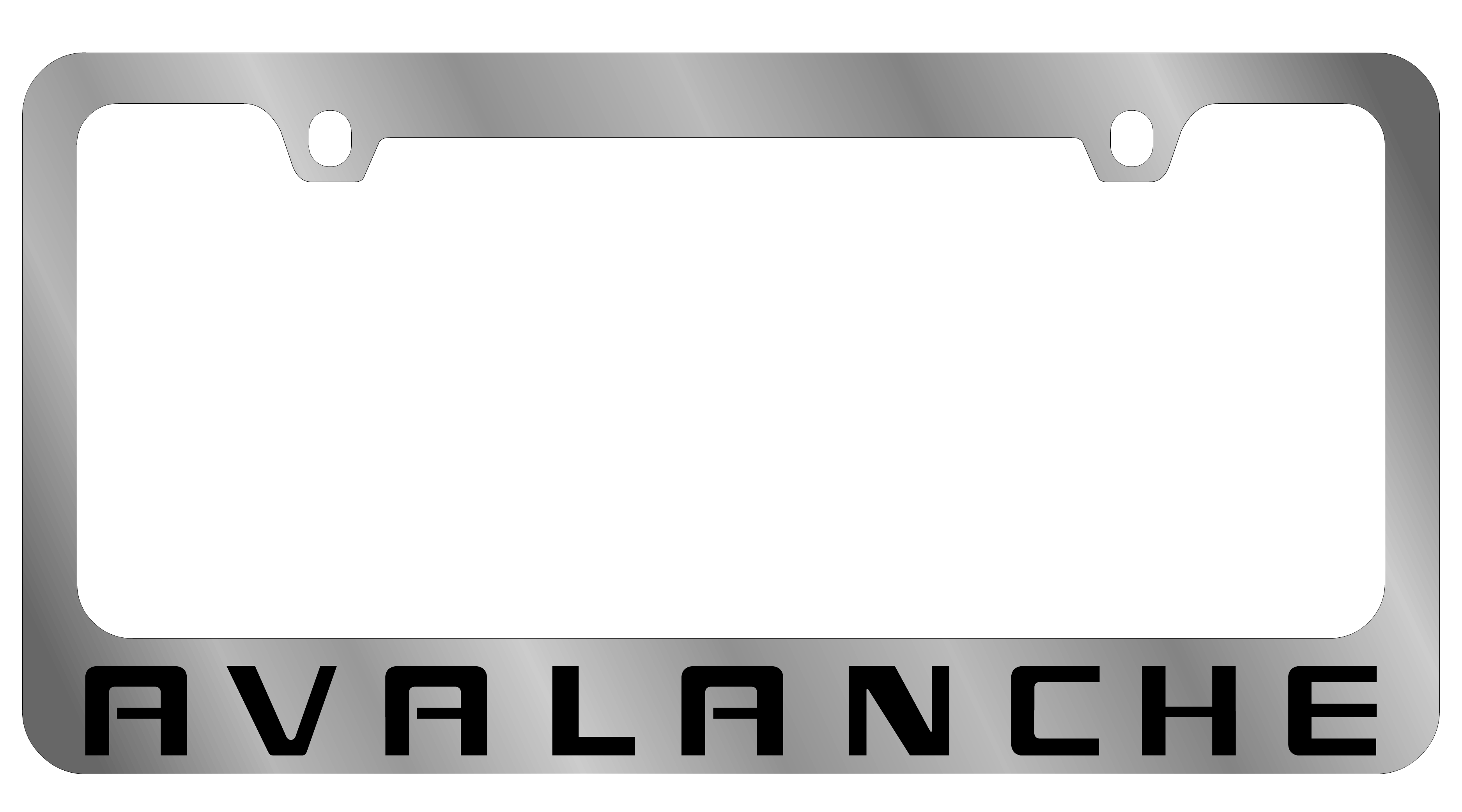 2007 Chevrolet Avalanche Chrome License Plate Frame
