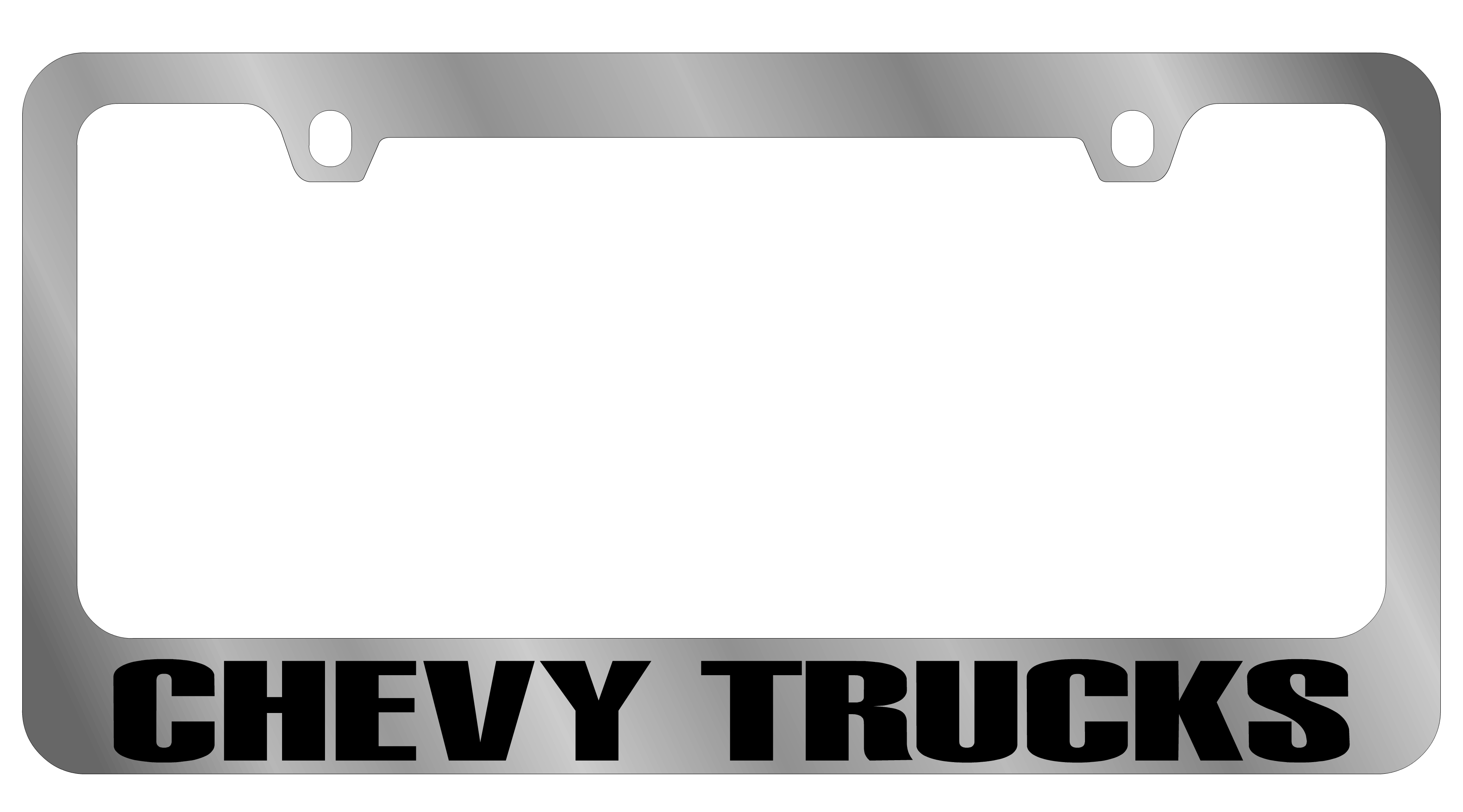 Chevy Trucks Chrome License Plate Frame