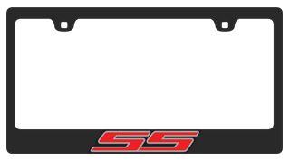 Chevrolet SS Black License Plate Frame