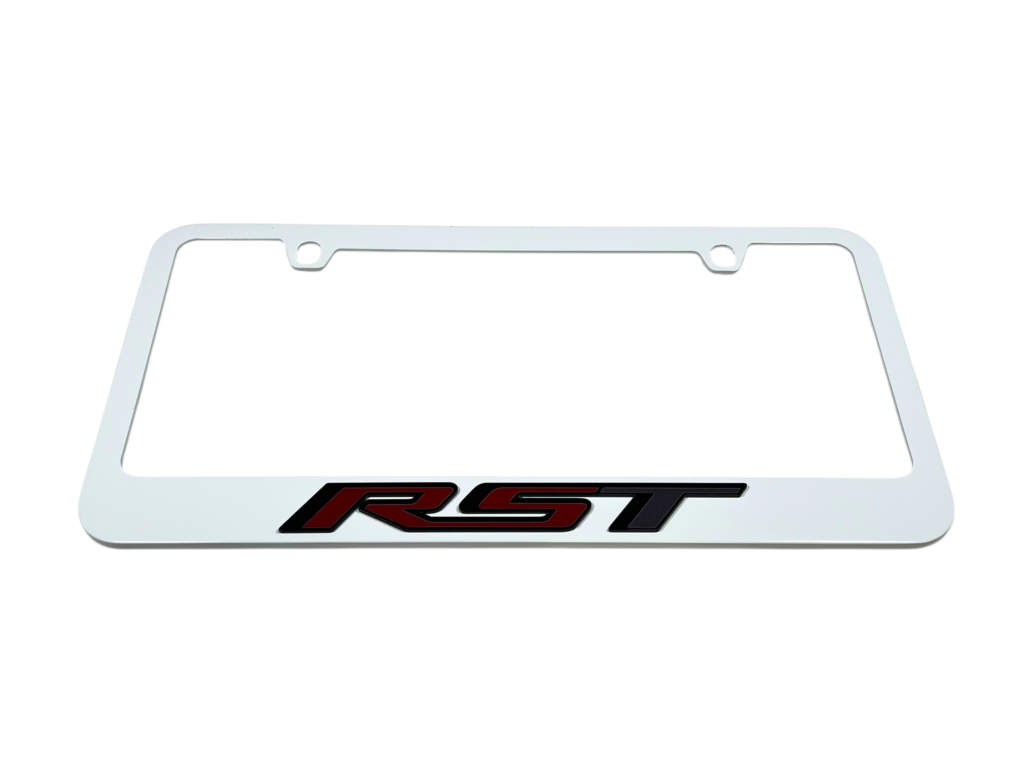 Chevrolet RST White License Plate Frame