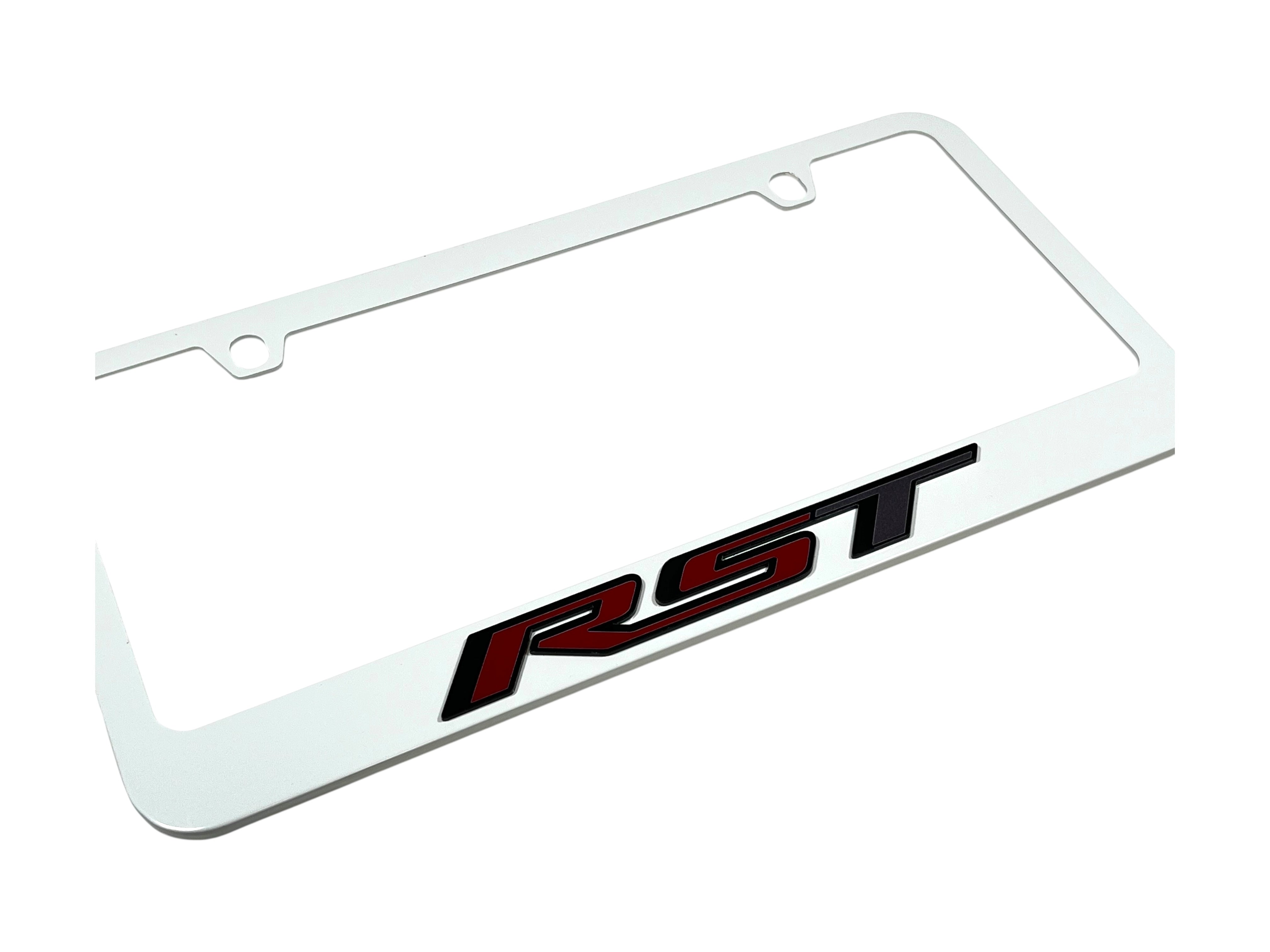 Chevrolet RST White License Plate Frame