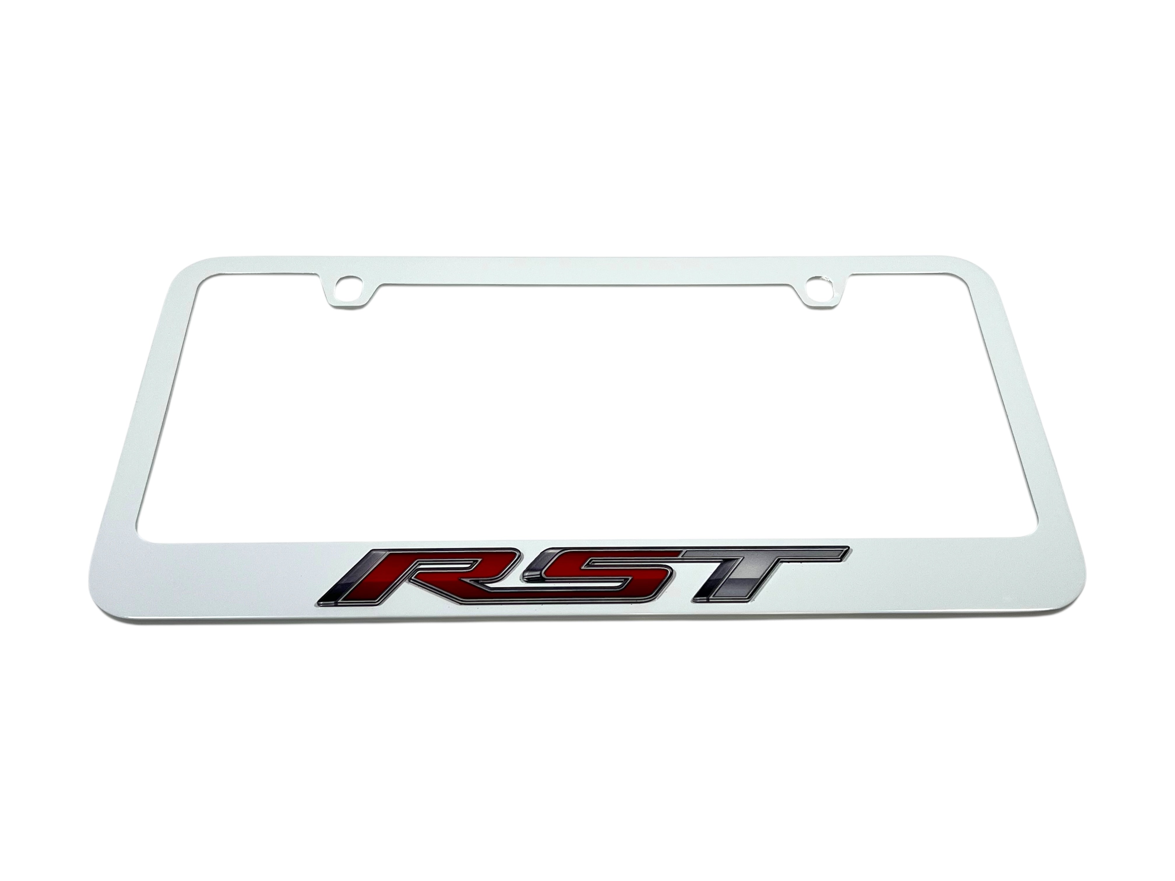 Chevrolet RST White License Plate Frame