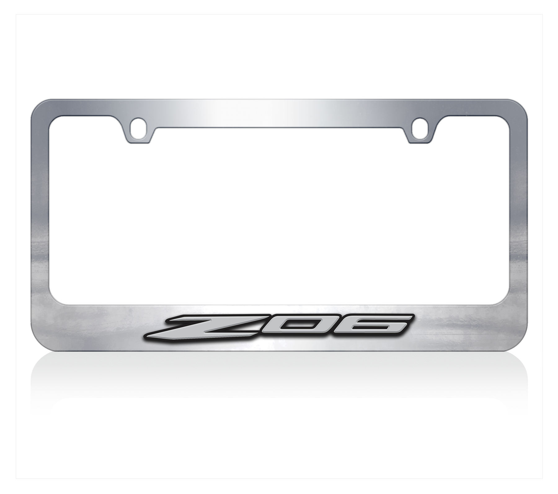 Chevrolet Corvette C8 Z06 Chrome License Plate Frame