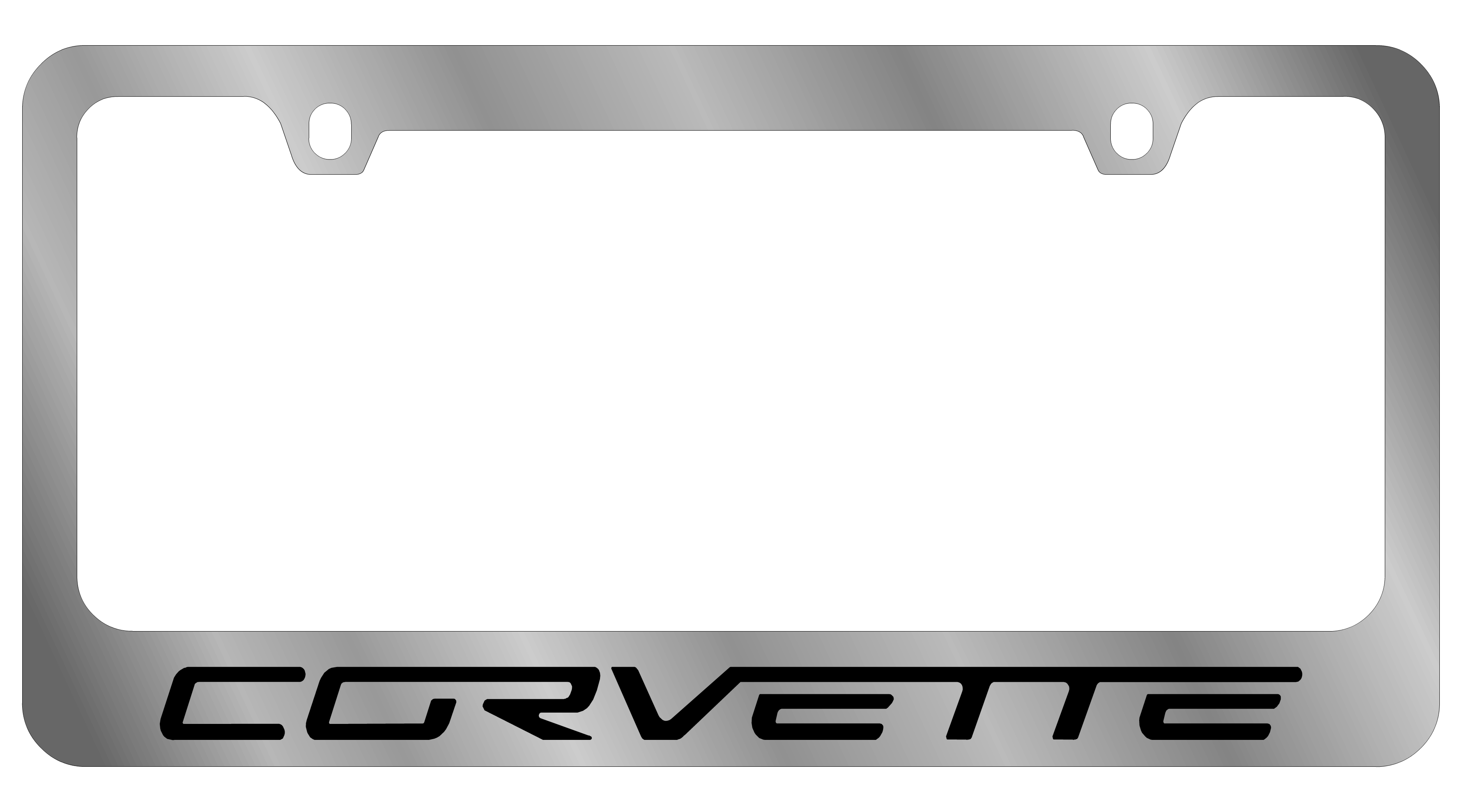 Chevrolet Corvette C6 Chrome License Plate Frame