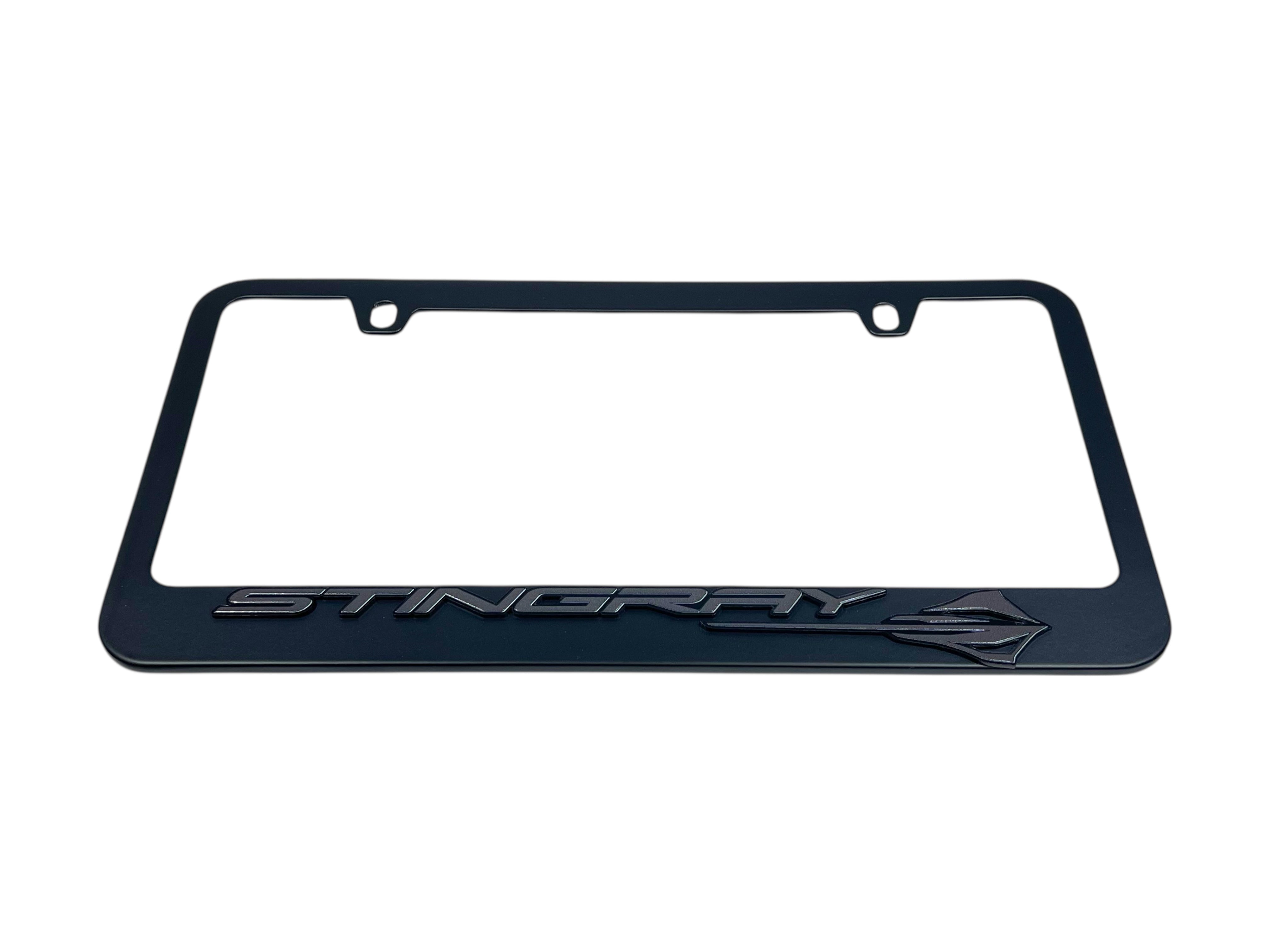 Chevrolet Corvette C8 Stingray Black License Plate Frame