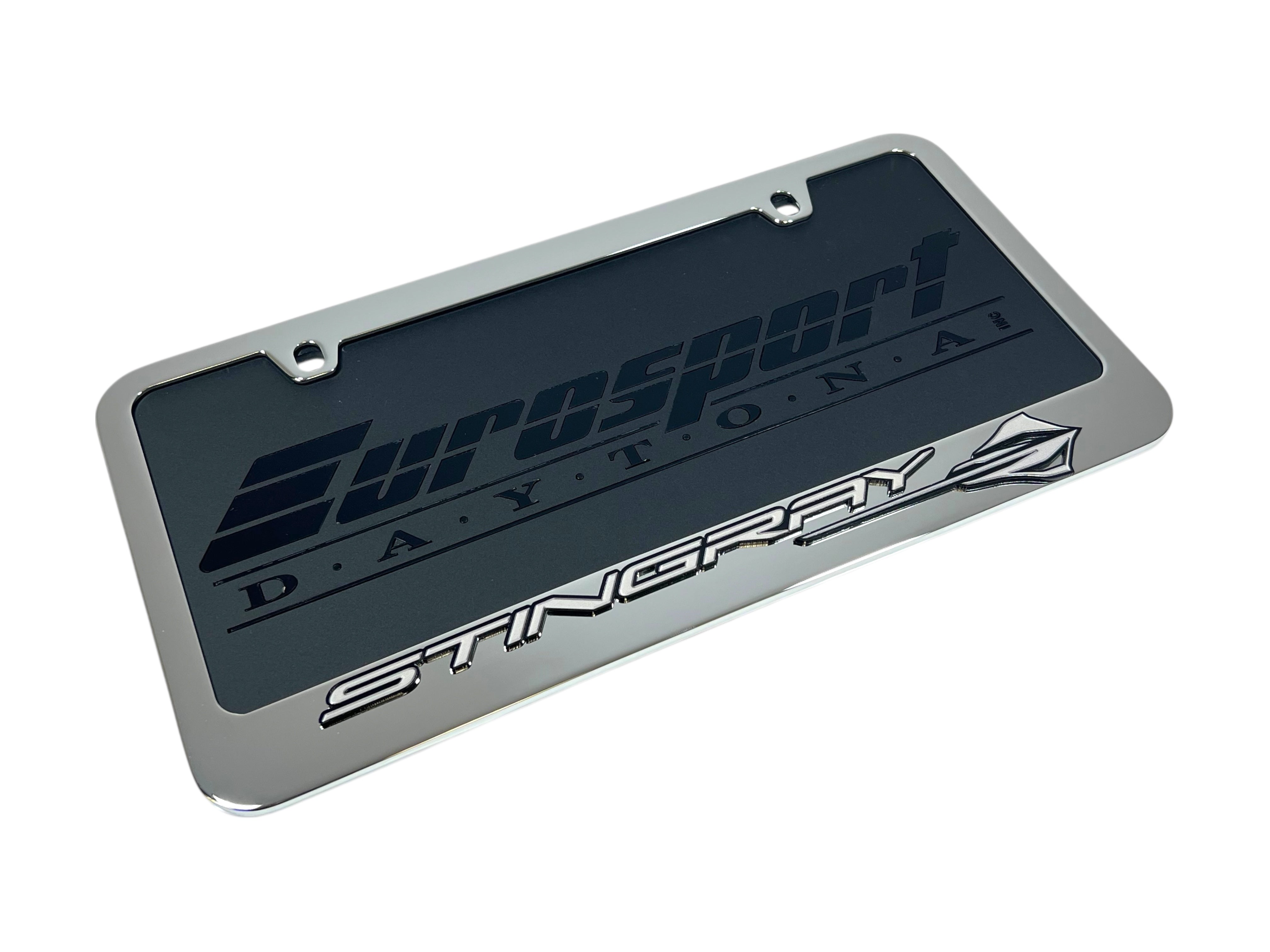 Chevrolet Corvette C8 Stingray Chrome License Plate Frame