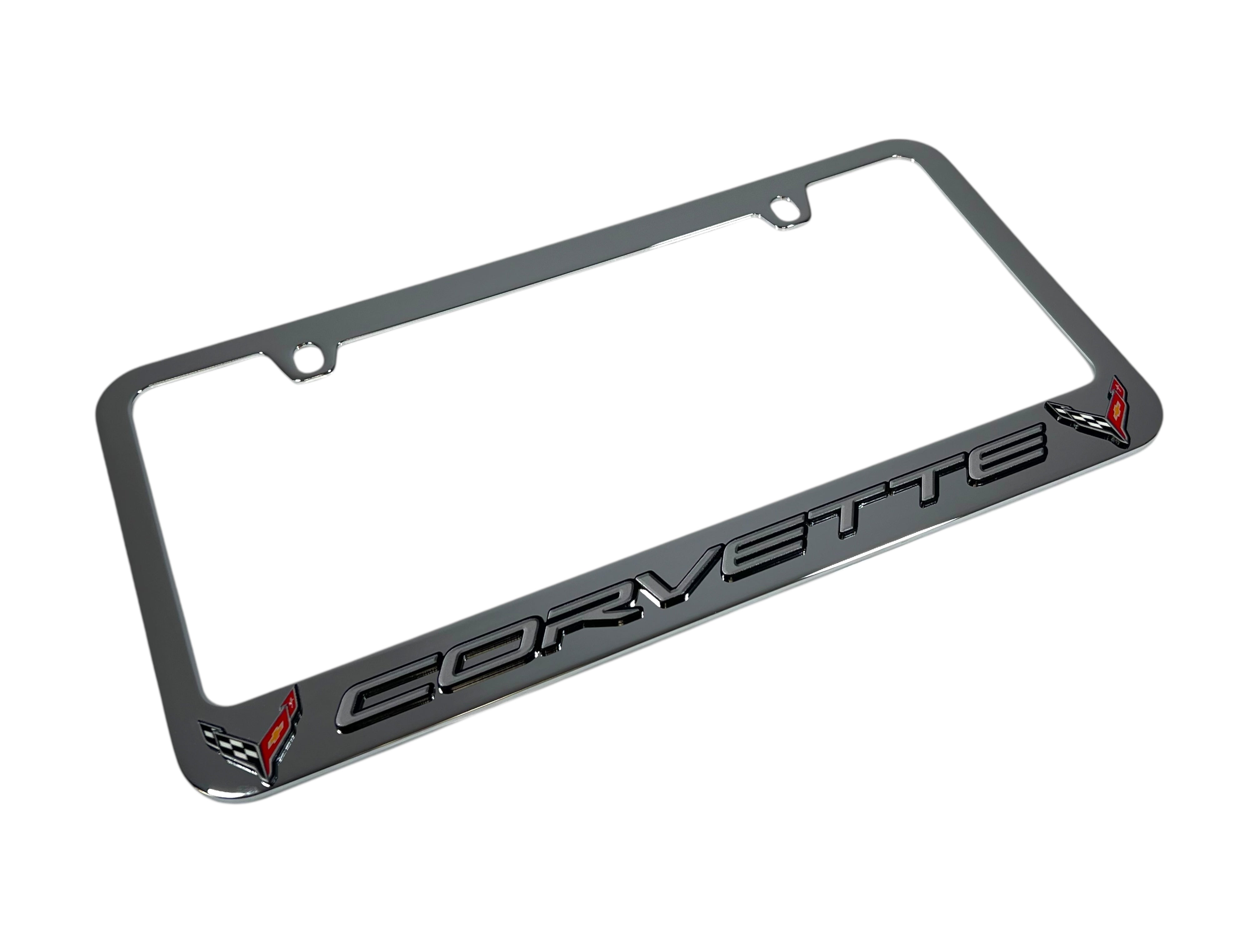 Chevrolet Corvette C8 Chrome License Plate Frame