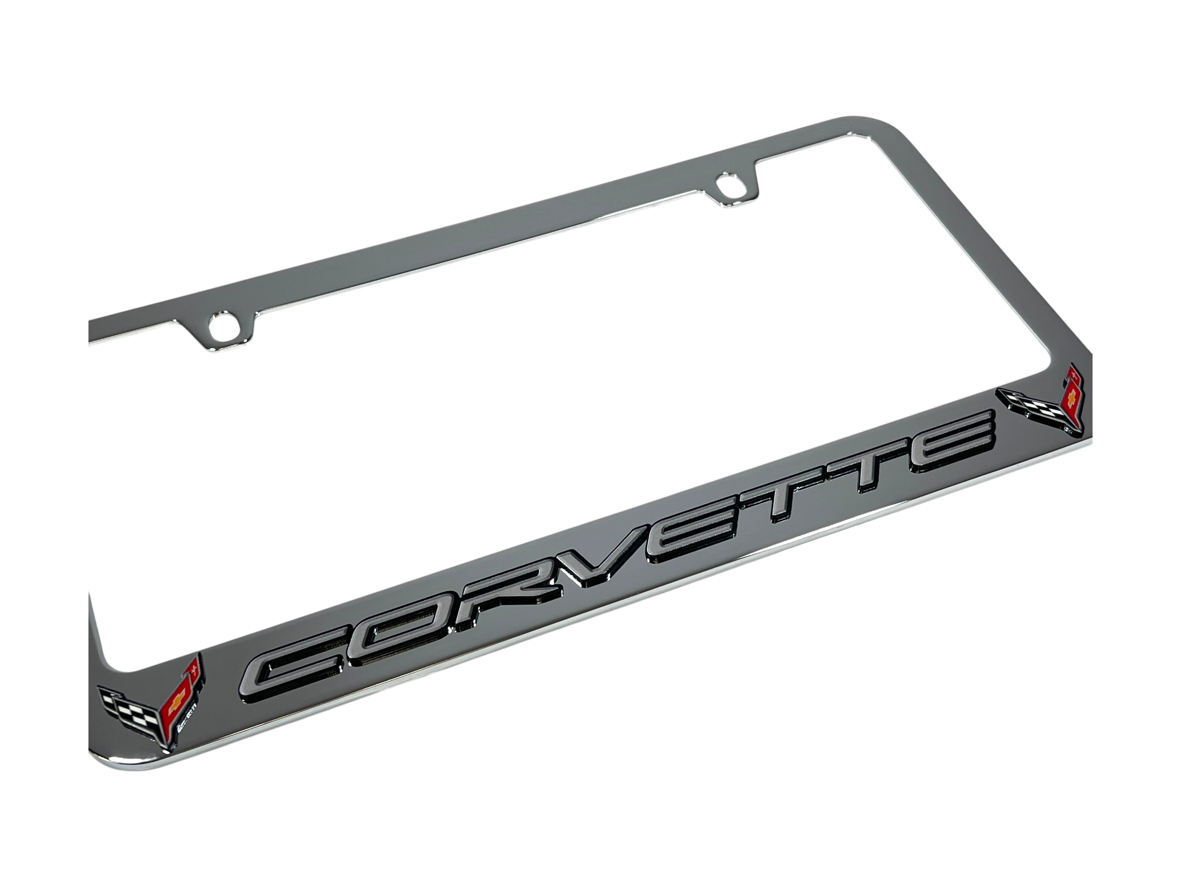 Chevrolet Corvette C8 Chrome License Plate Frame