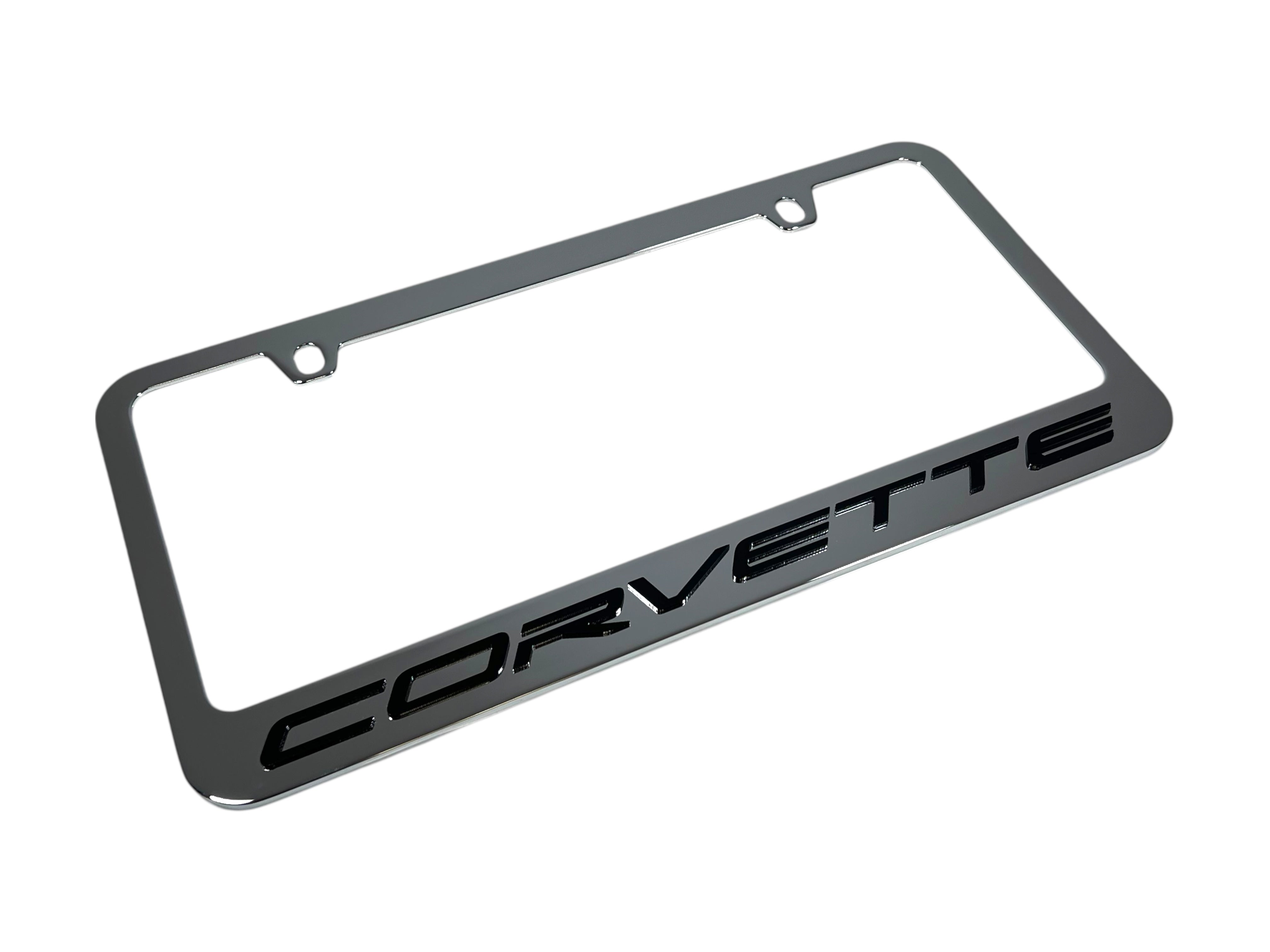 Chevrolet Corvette C8 Chrome License Plate Frame