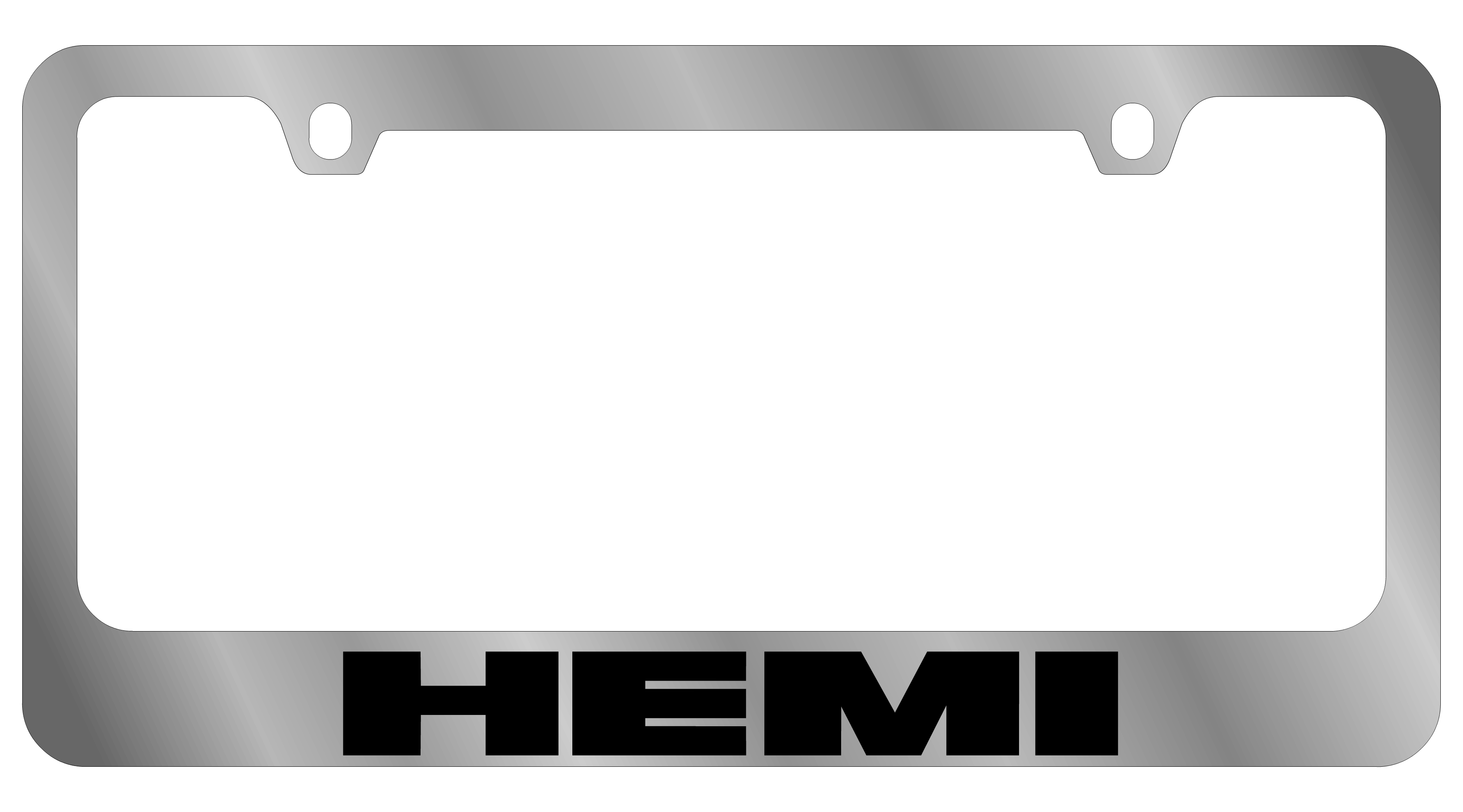 Dodge Hemi Chrome License Plate Frame
