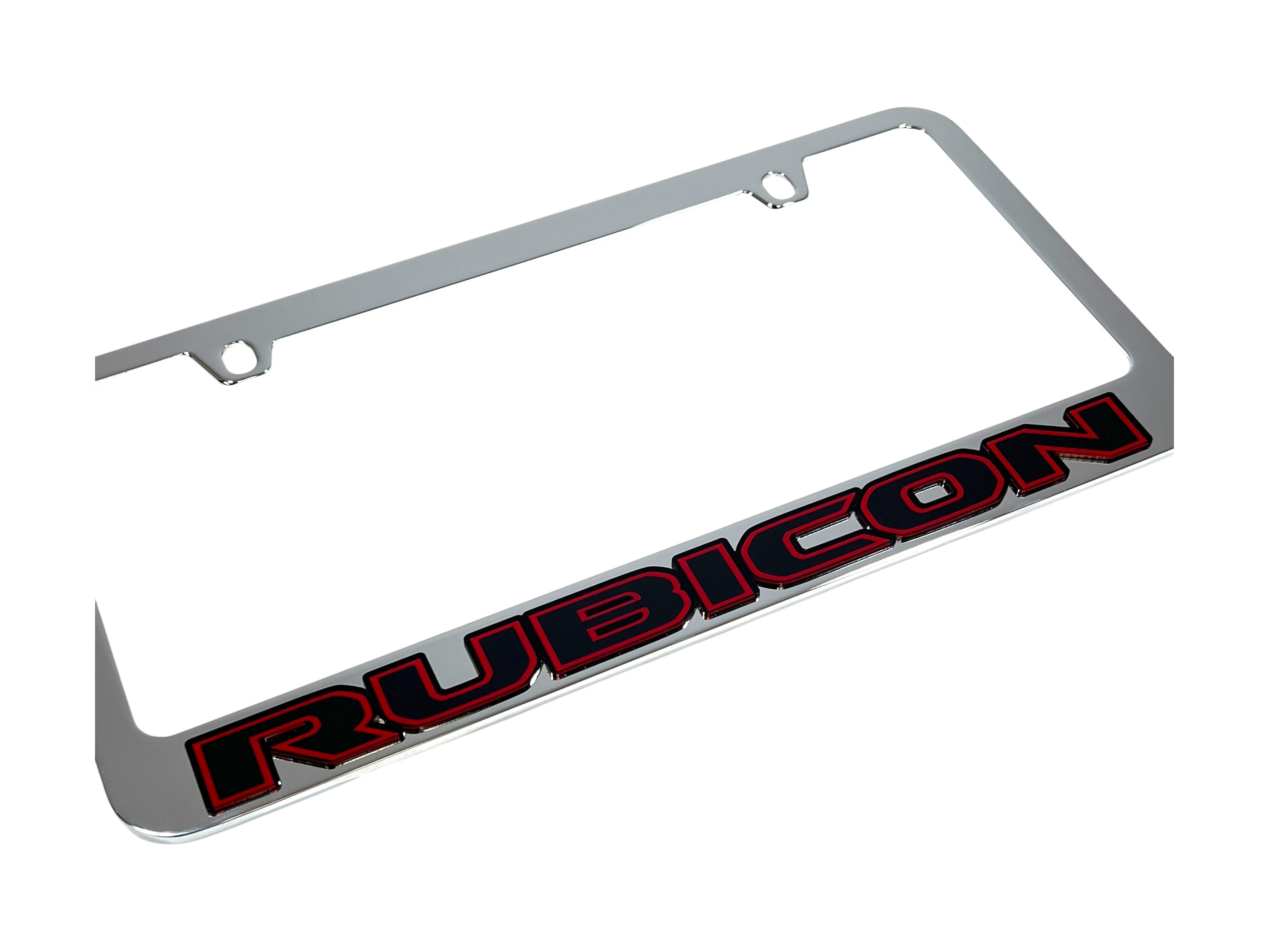 Jeep Rubicon Chrome License Plate Frame