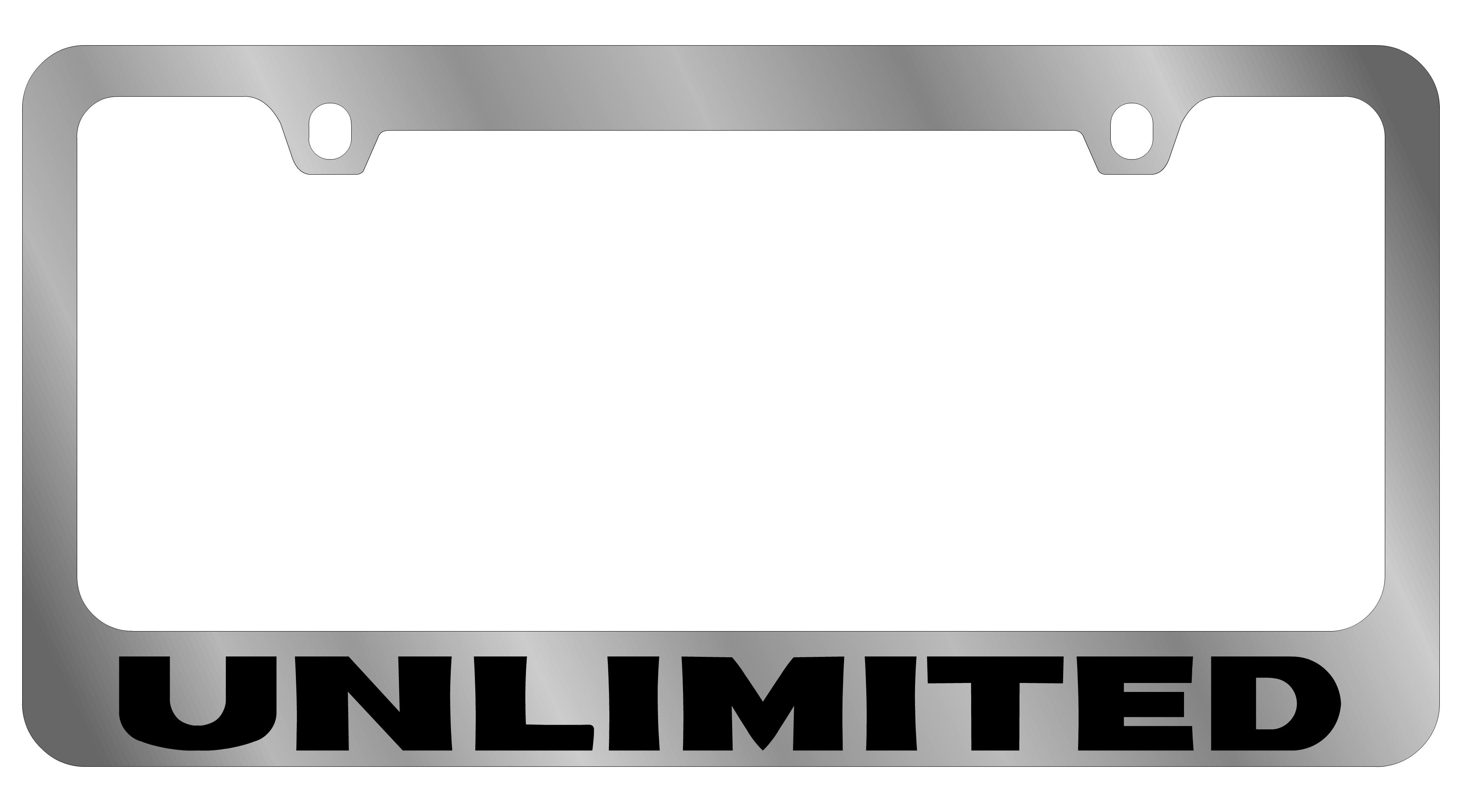 Jeep Unlimited Chrome License Plate Frame