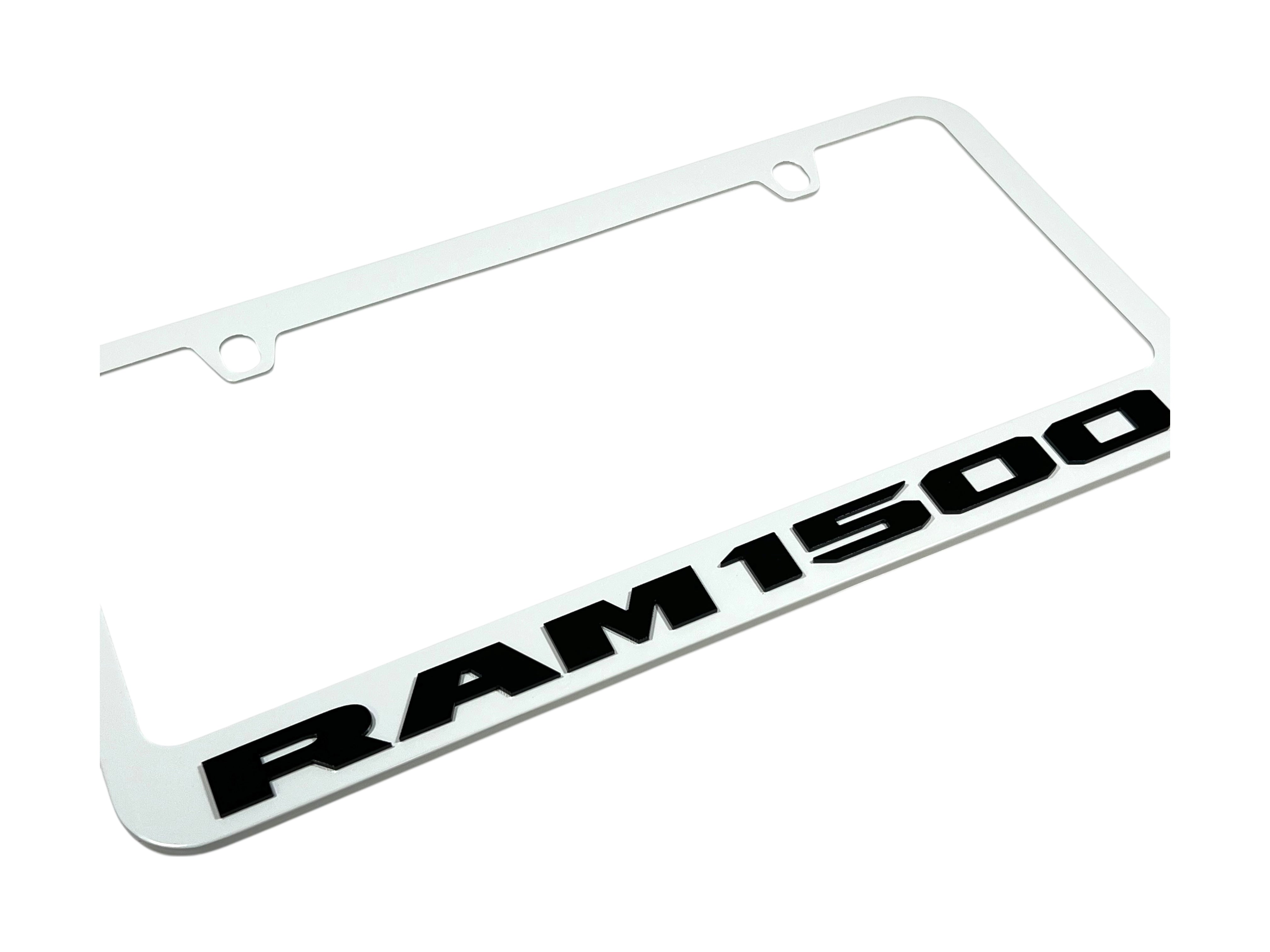 Ram 1500 White License Plate Frame