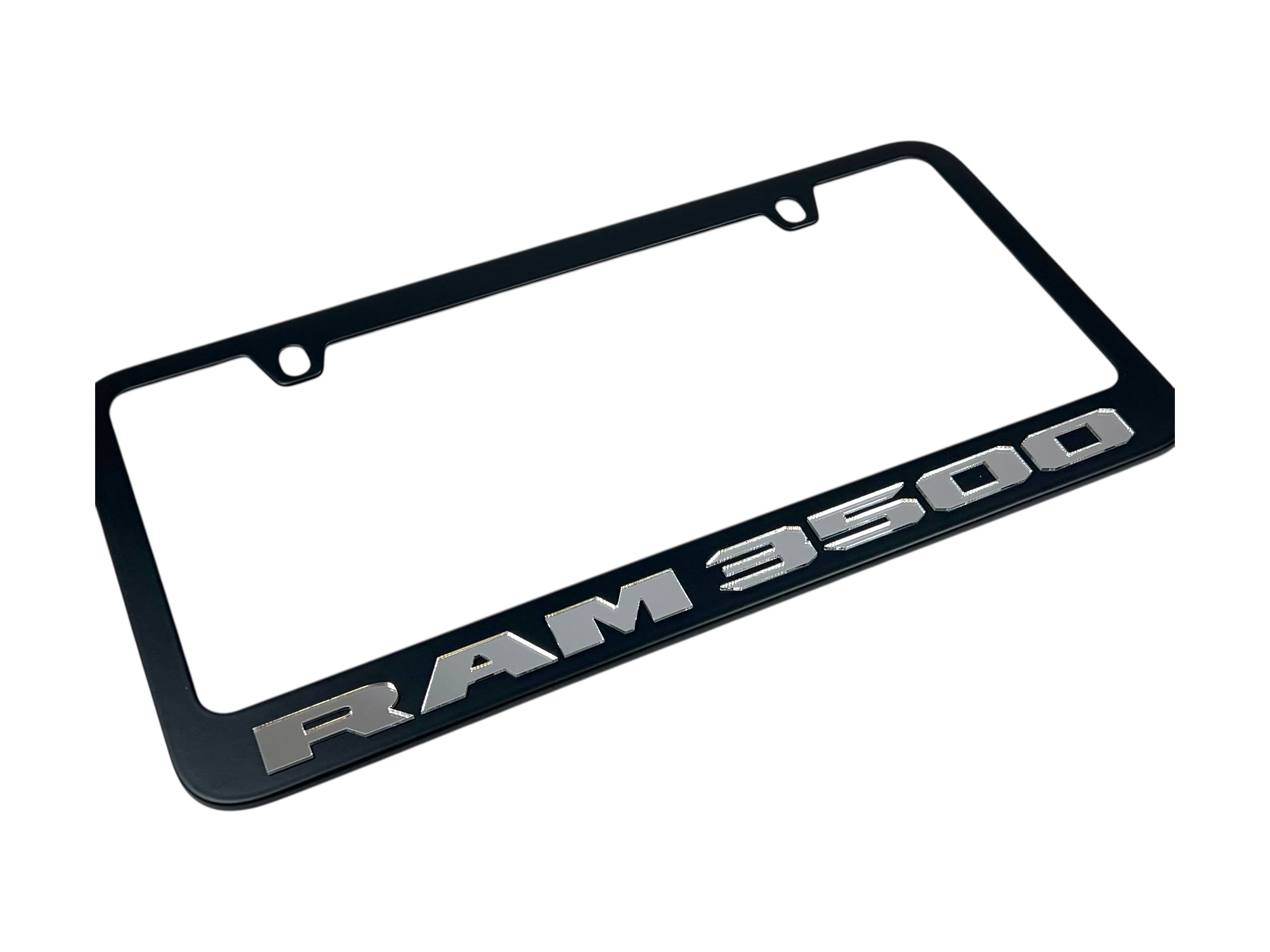 Ram 3500 Black License Plate Frame