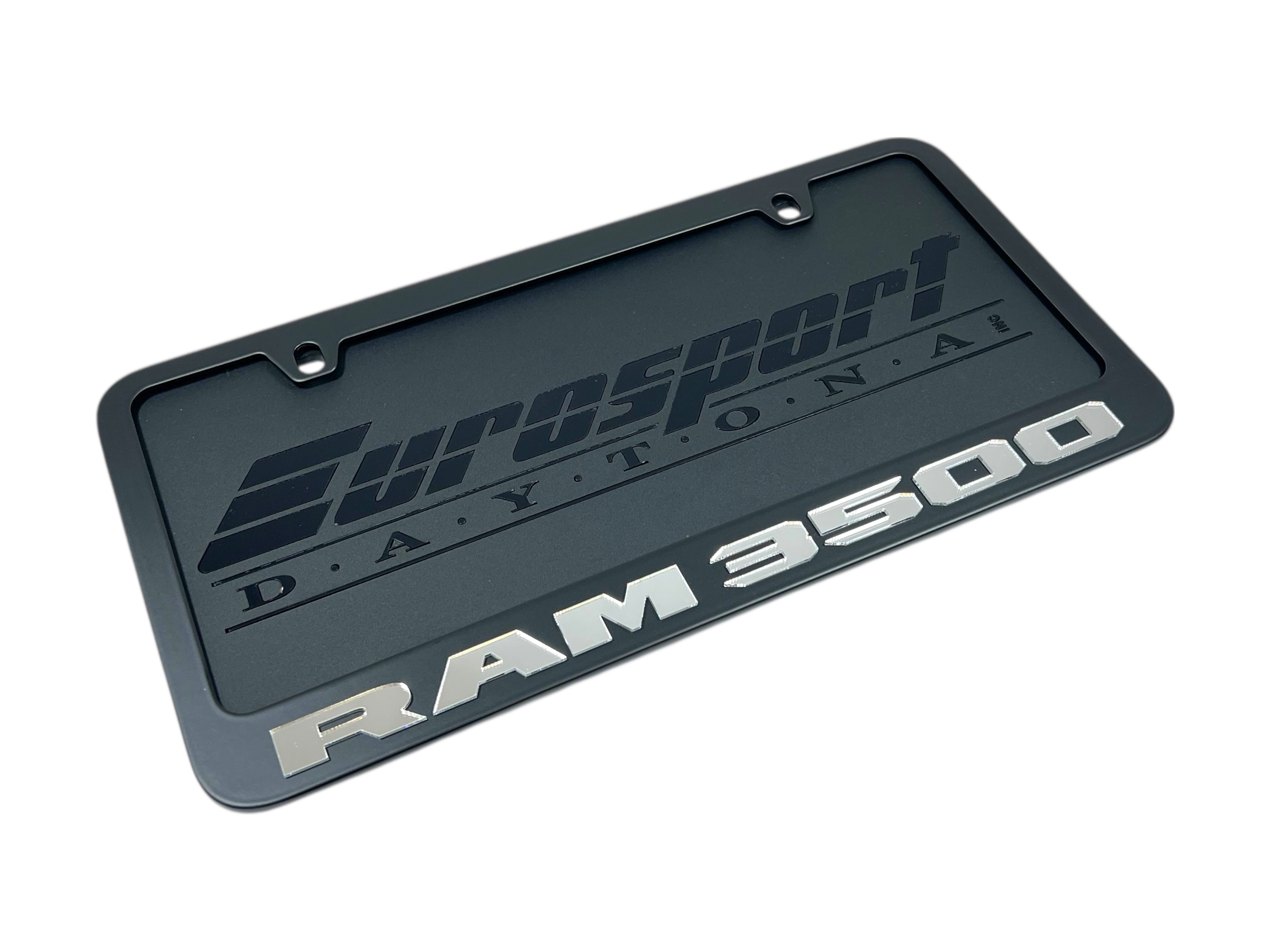 Ram 3500 Black License Plate Frame