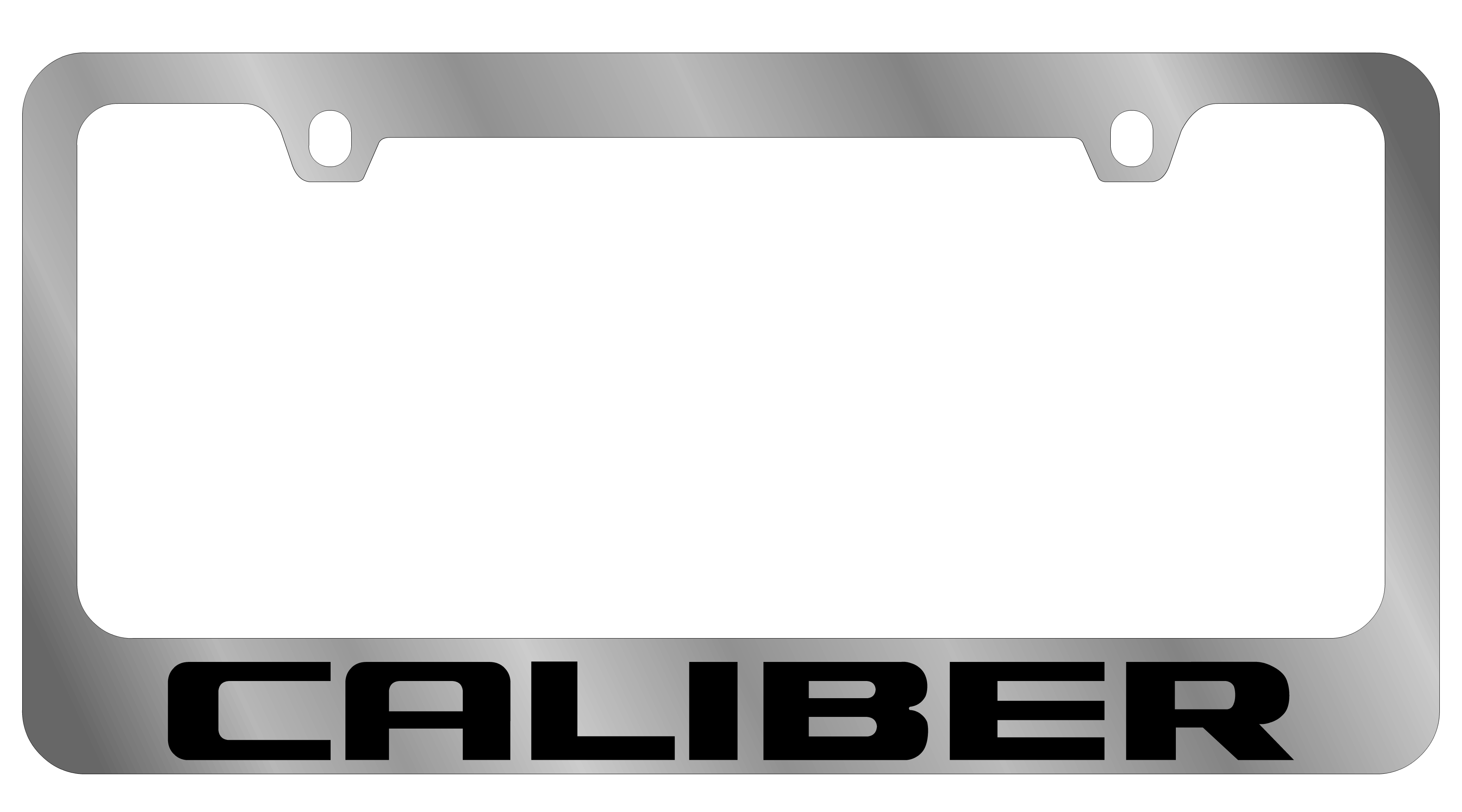 Dodge Caliber Chrome License Plate Frame