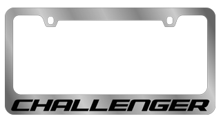 Dodge Challenger Chrome License Plate Frame