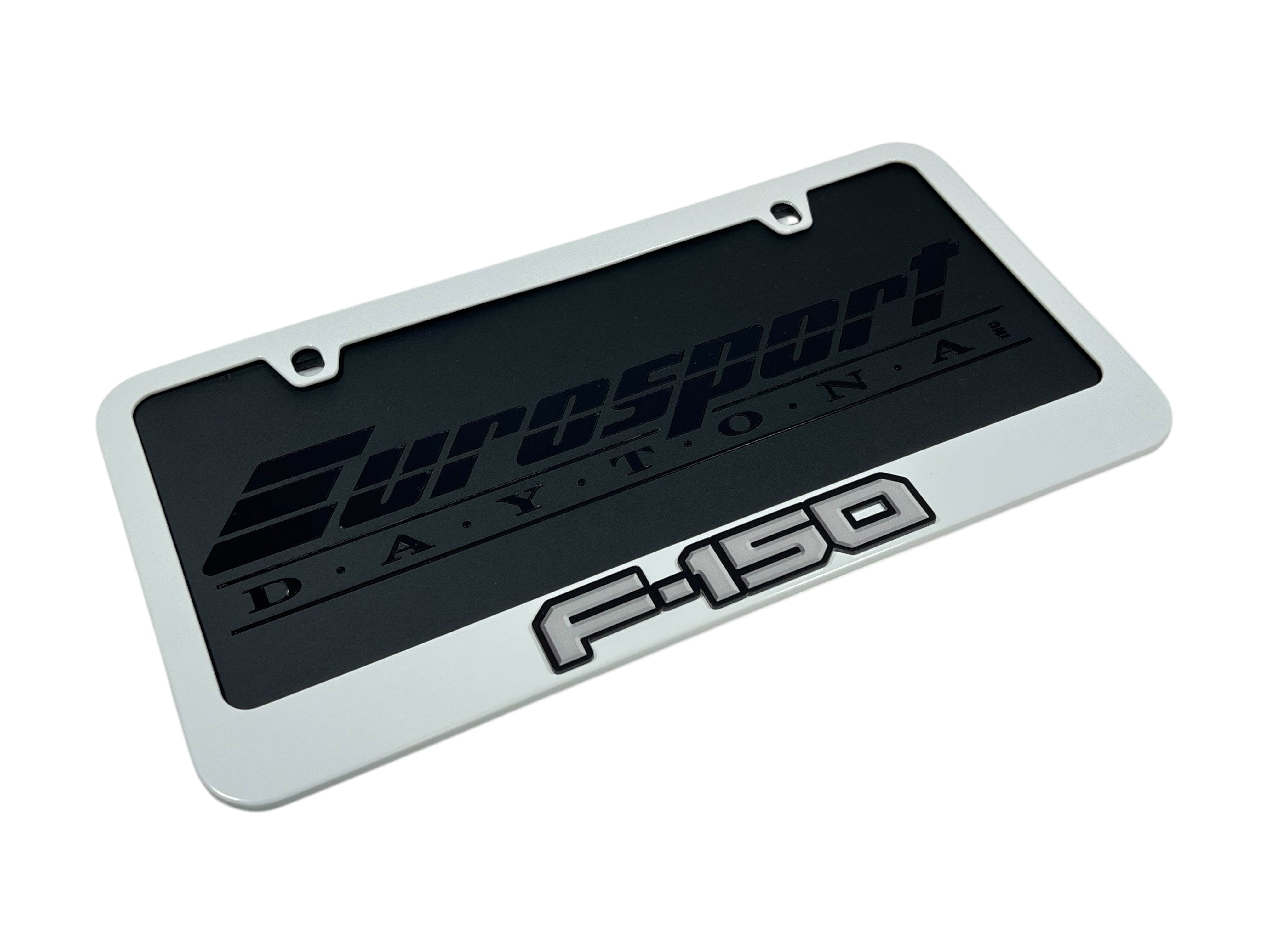 Ford F-150 White License Plate Frame