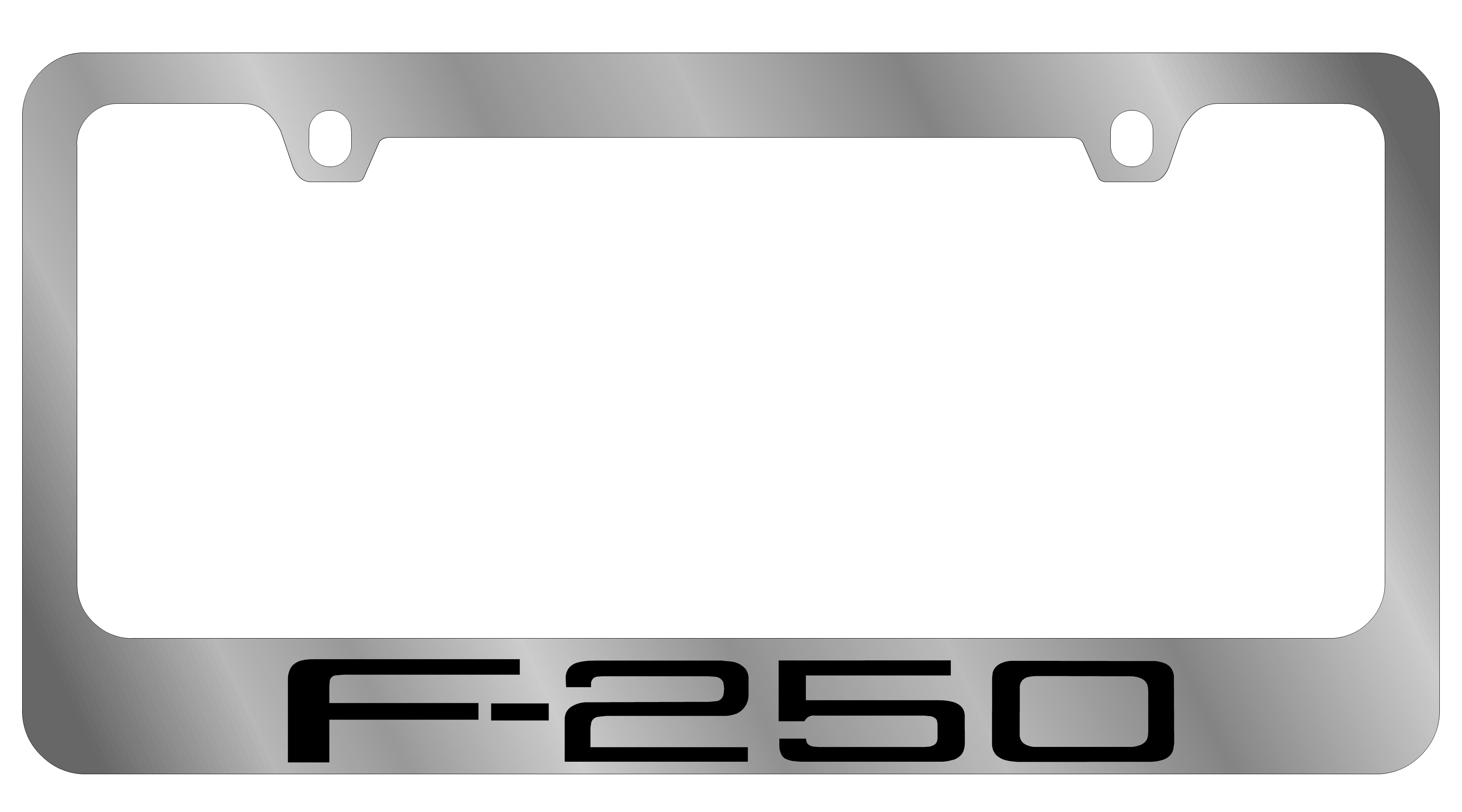 Ford F-250 Chrome License Plate Frame