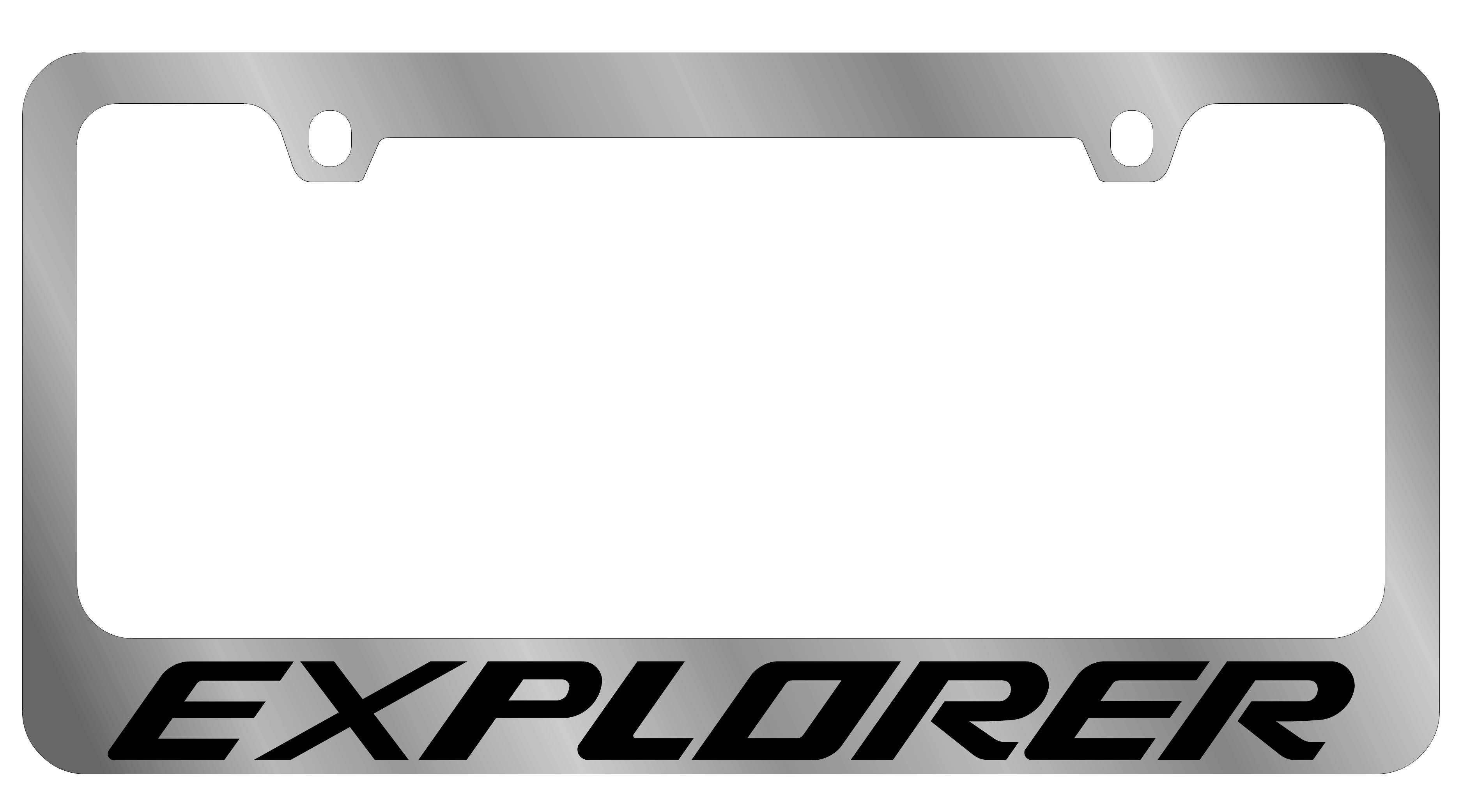 Ford Explorer Chrome License Plate Frame