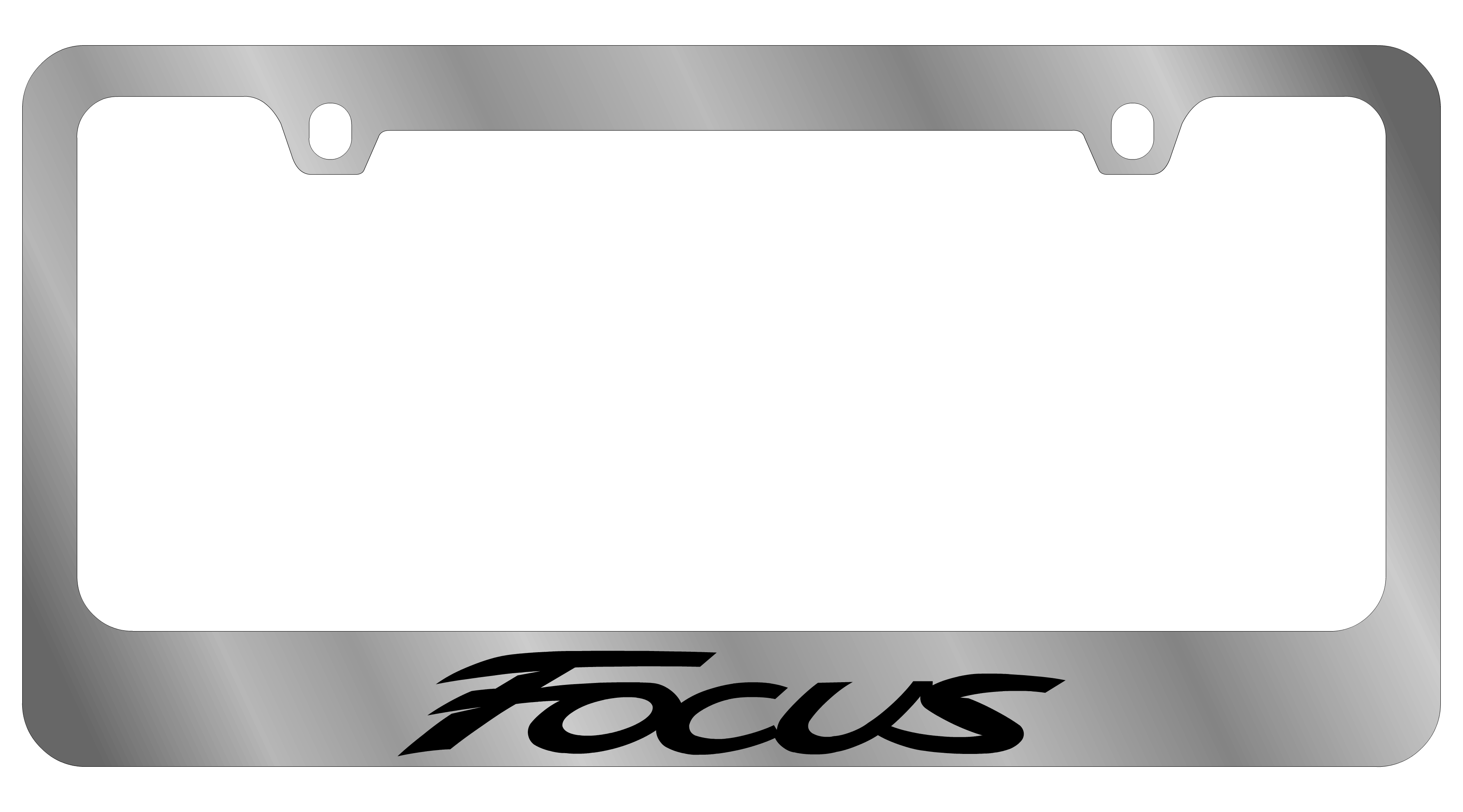 2010 Ford Focus Chrome License Plate Frame