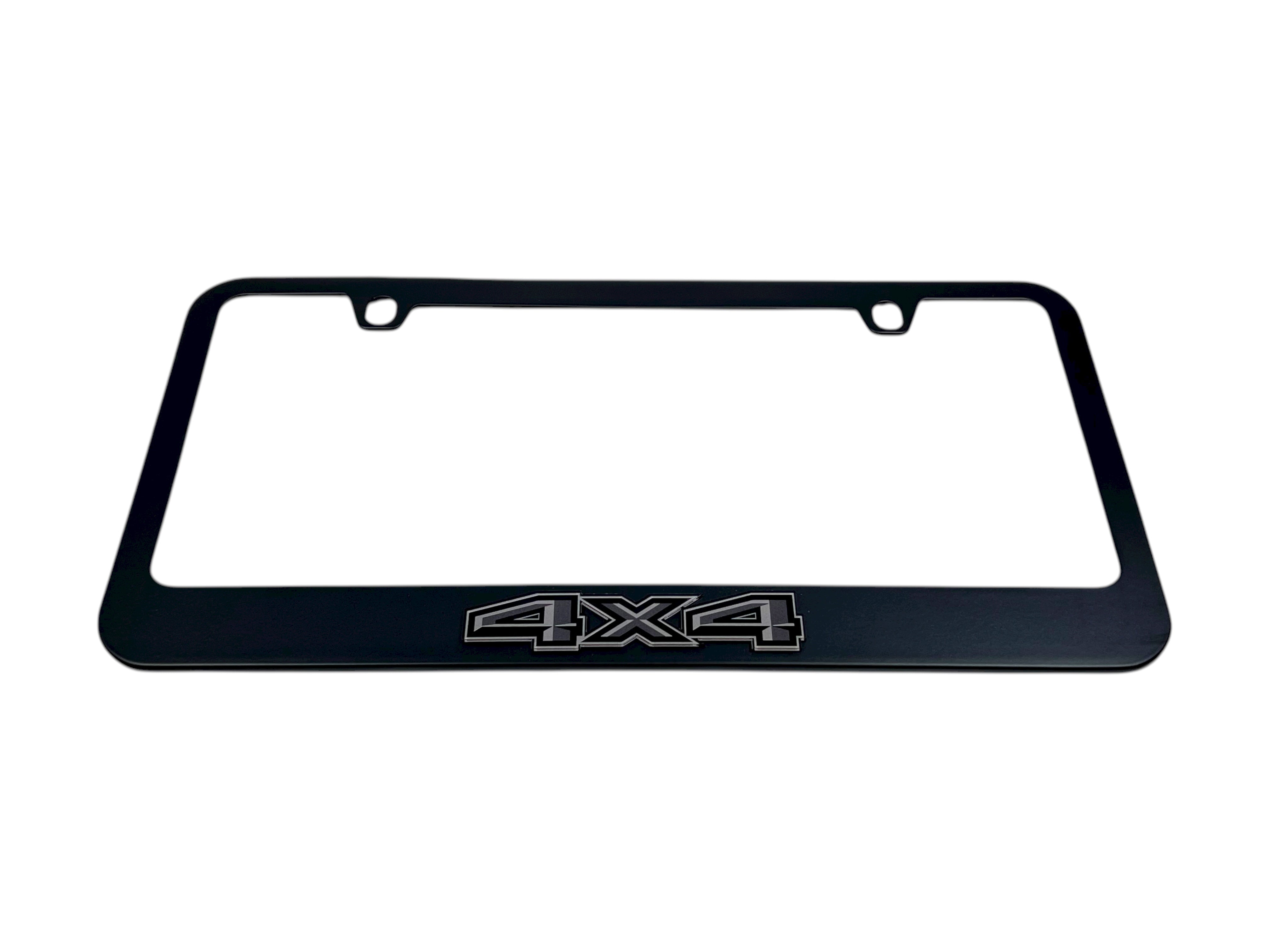 Ford 4X4 Blacked Out Black License Plate Frame
