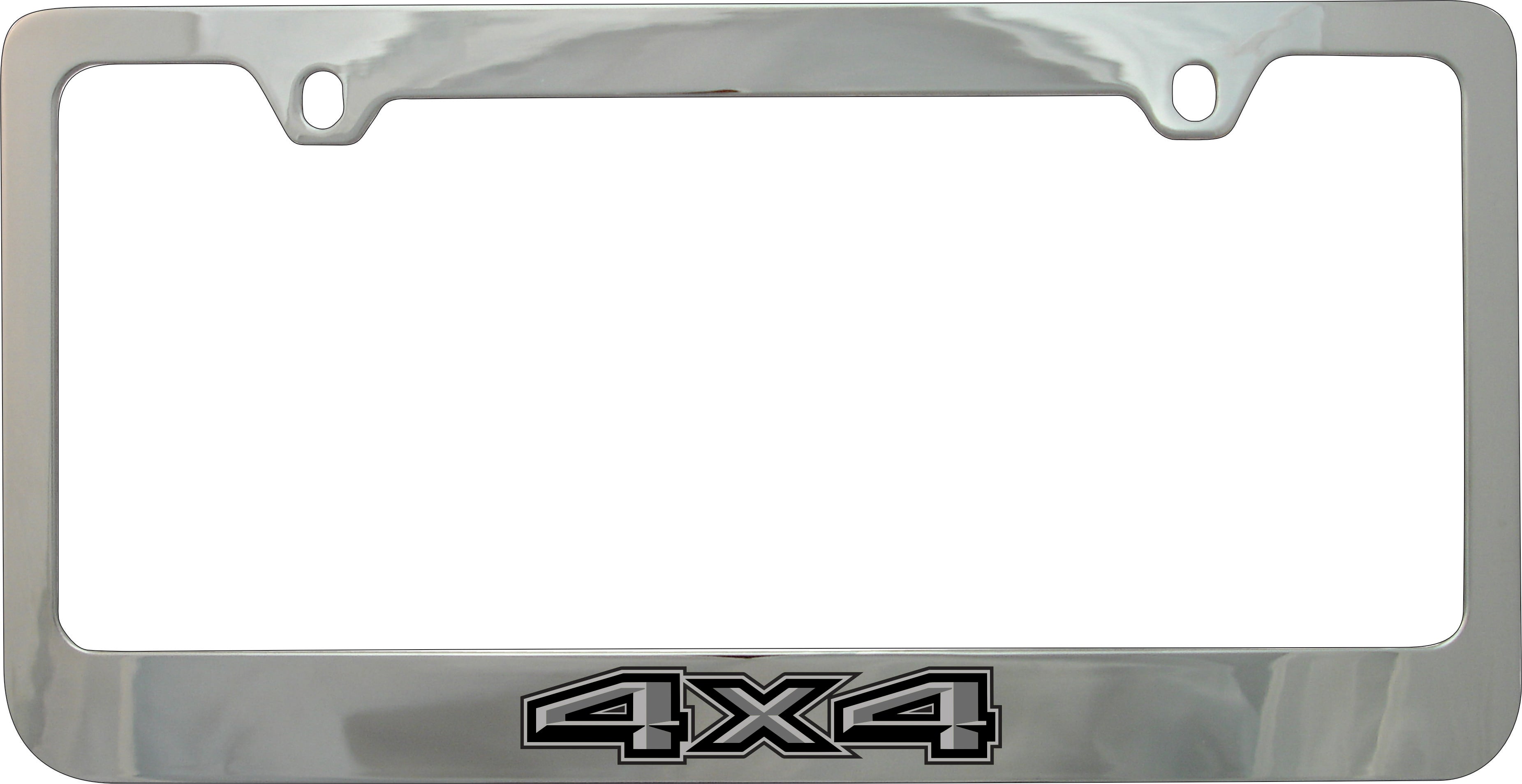 Ford 4X4 Blacked Out Chrome License Plate Frame