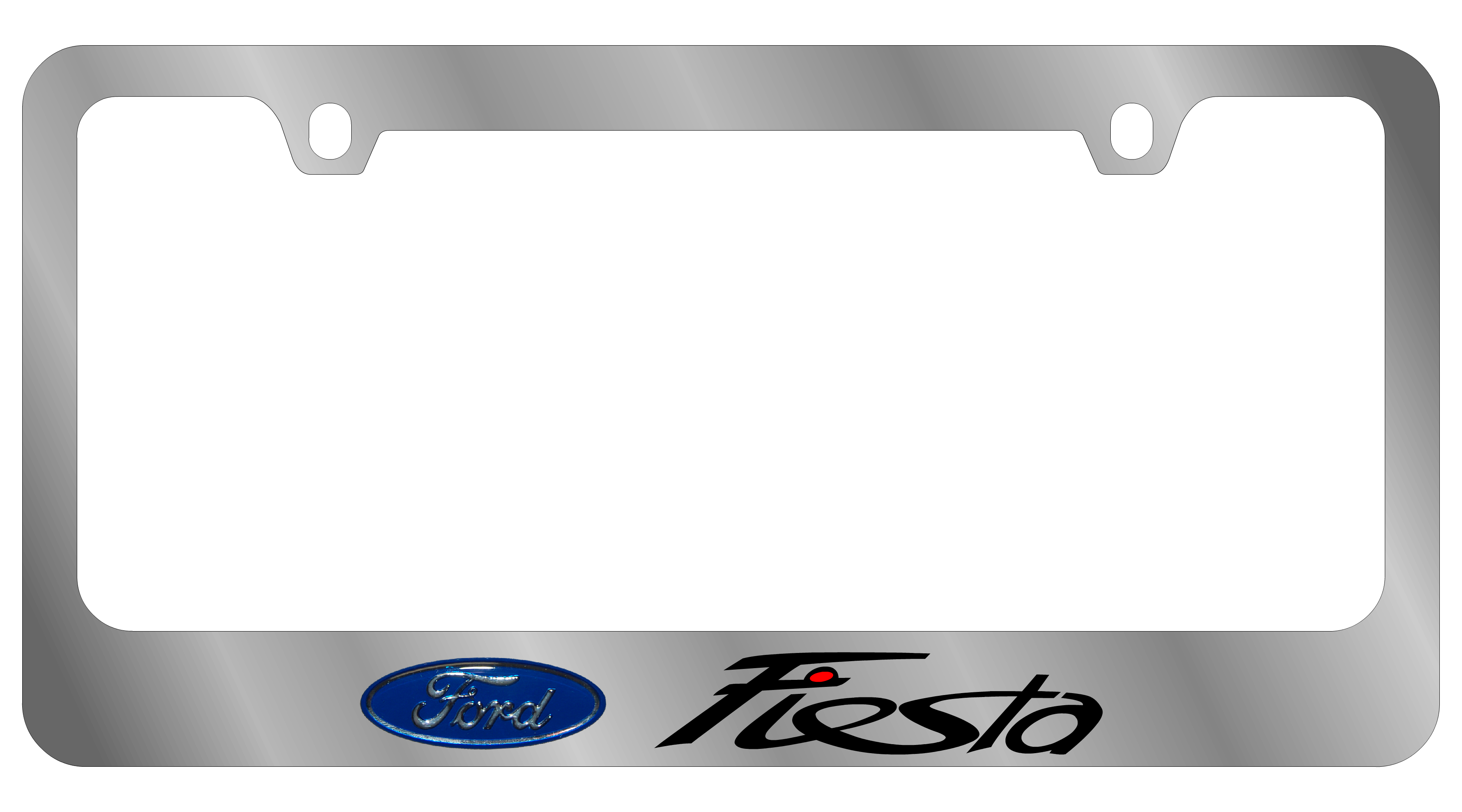 Ford Fiesta Chrome License Plate Frame