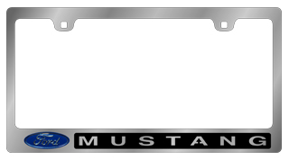 Ford Mustang Chrome License Plate Frame