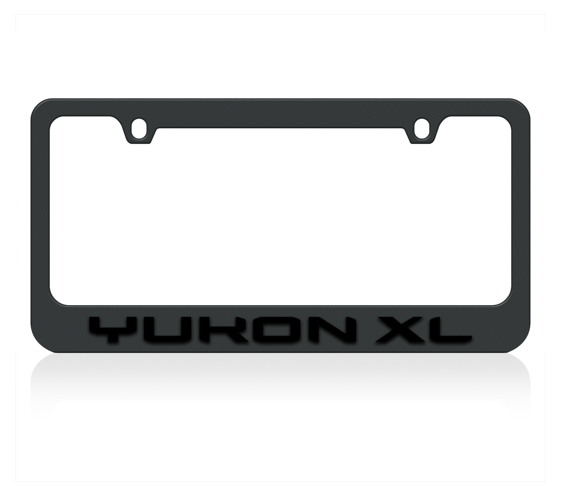 GMC Yukon XL Black License Plate Frame