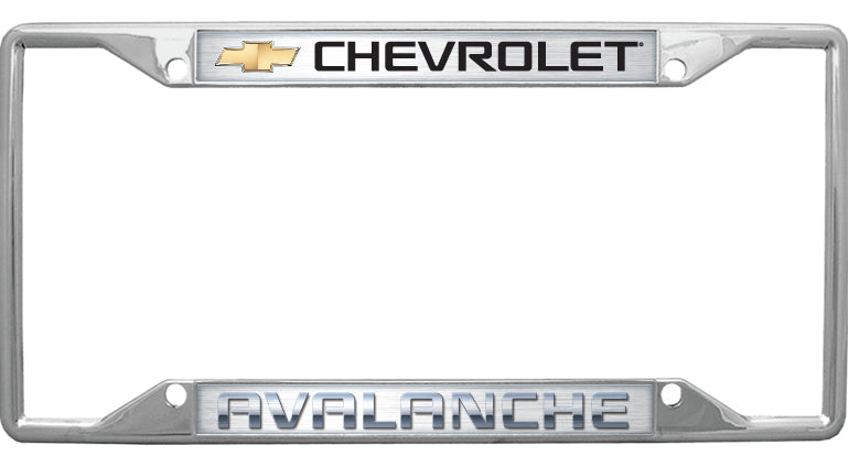 Chevrolet Avalanche Chrome License Plate Frame